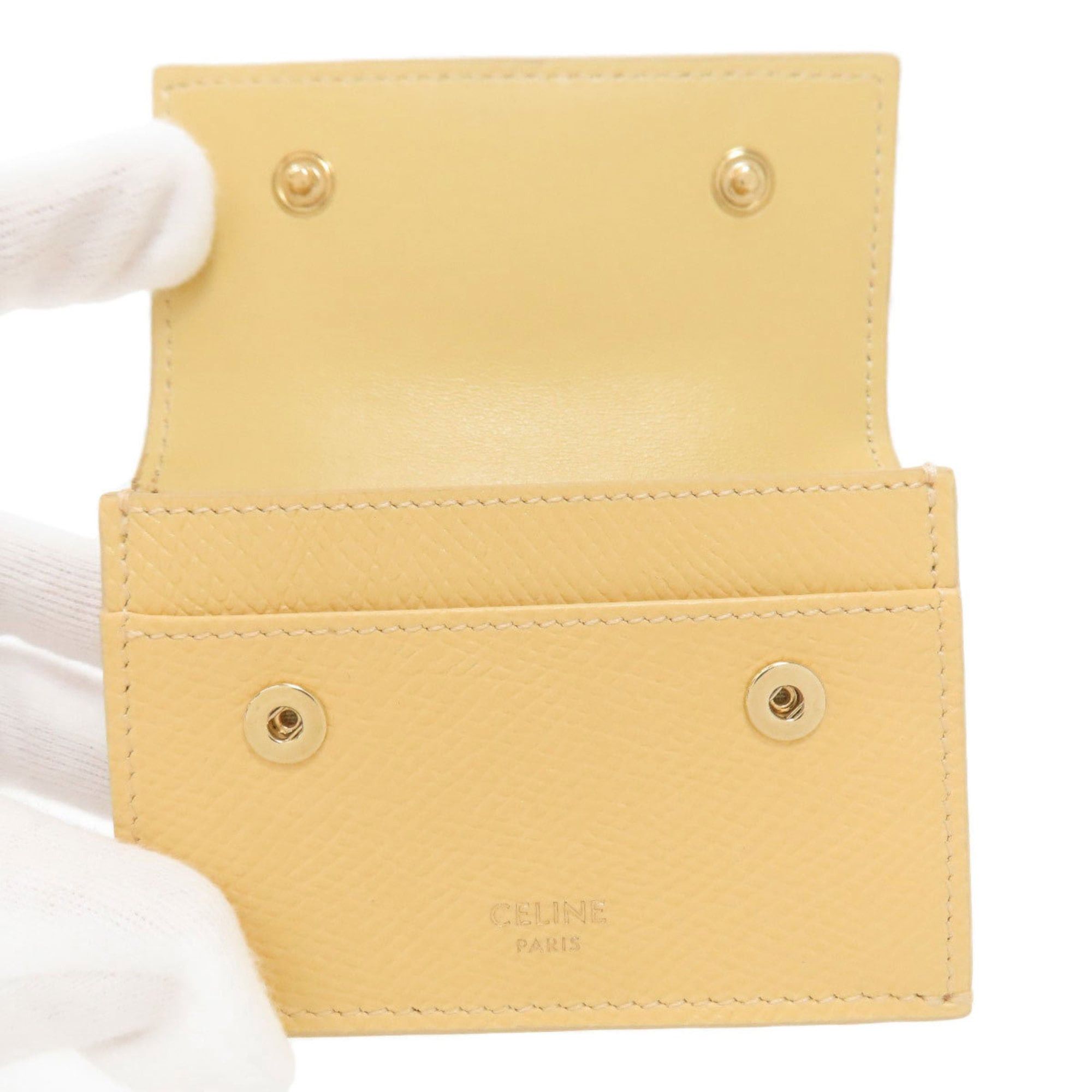 Celine Celine Tri-fold Compact Wallet Bi-fold (with Coin Purse) Leather Women's CELINE Size ONE SIZE - 4 Thumbnail