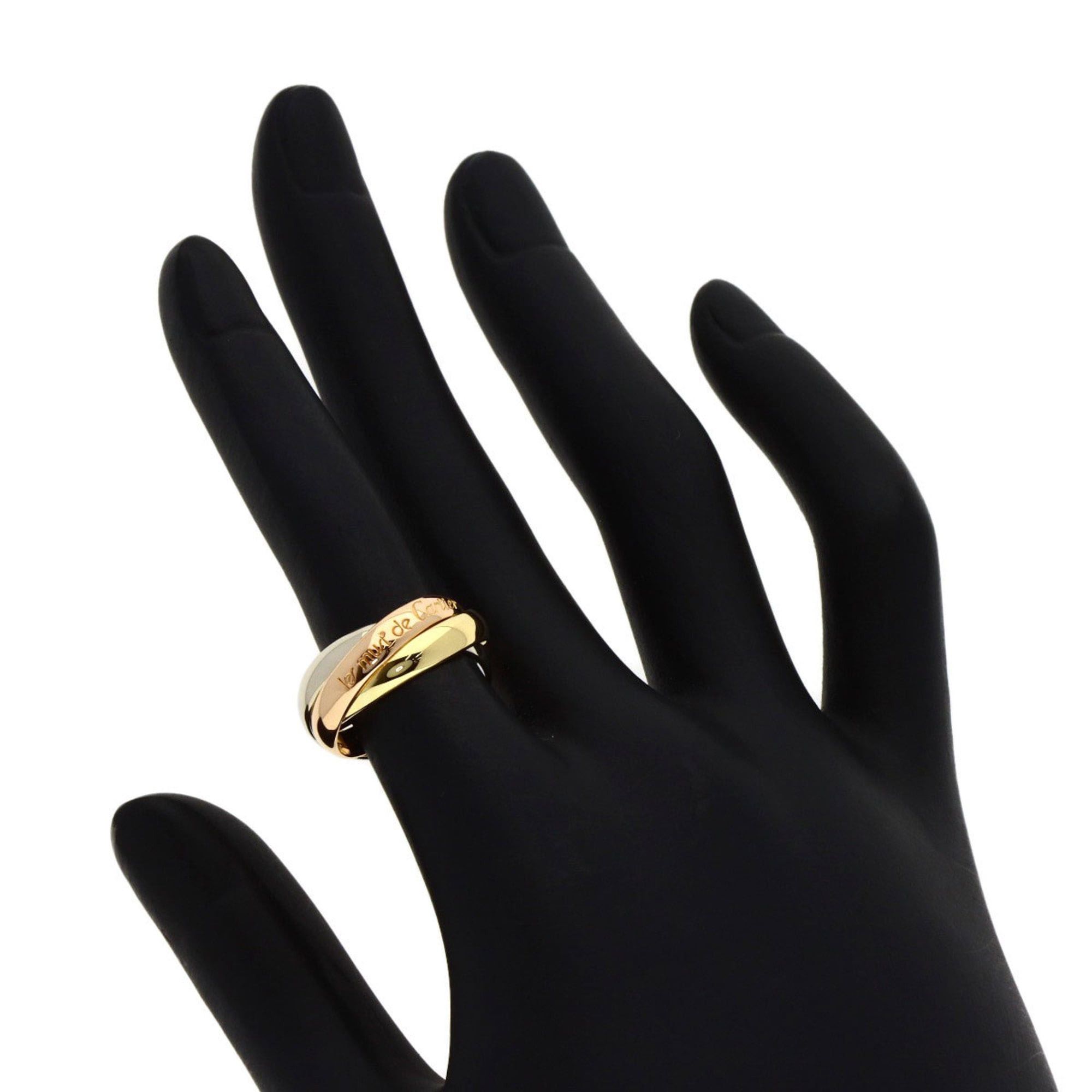 Cartier Cartier Trinity #48 Ring, 18K Yellow Gold/18KPG/18KWG, Women's Size ONE SIZE - 5 Thumbnail