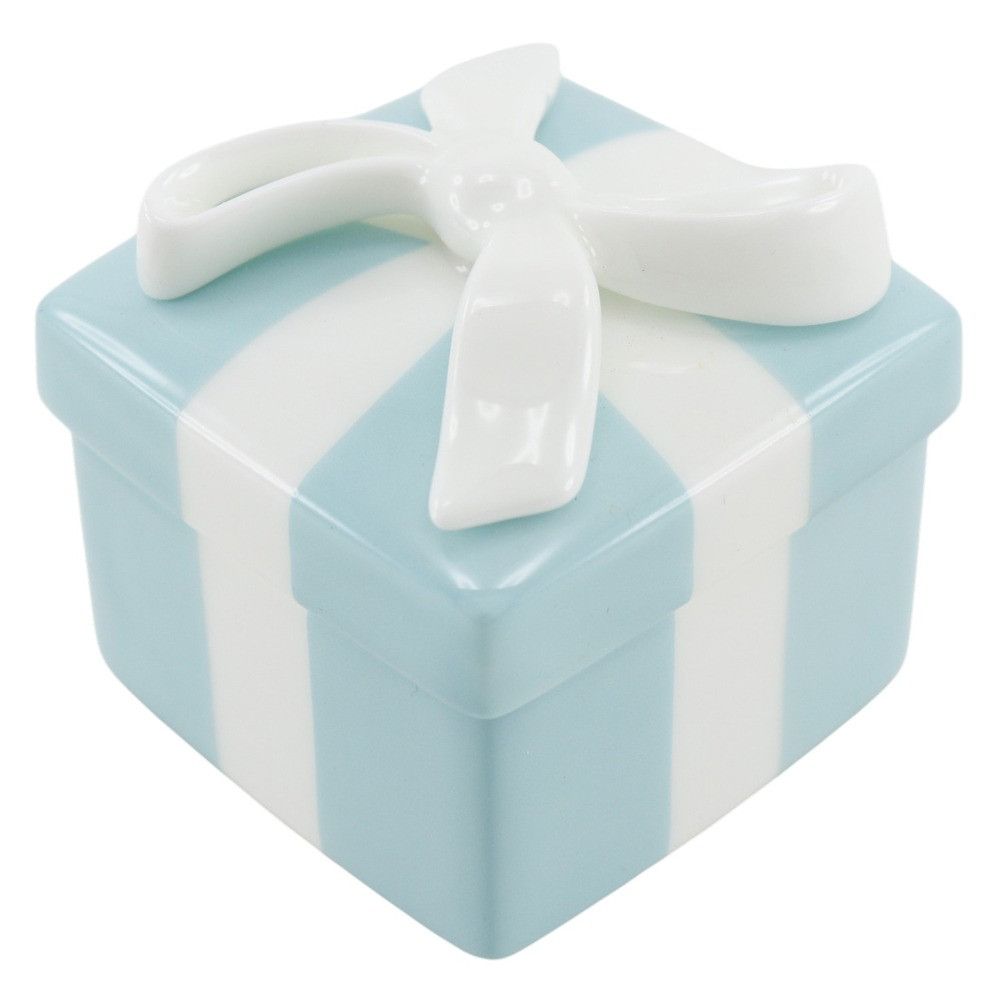 Tiffany & Co. Tiffany & Co. Tiffany & Co. Mini Blue Bow Box Ceramic Accessory Case Glass / Ceramic Other DUTY FREE for USA Size ONE SIZE - 2 Thumbnail