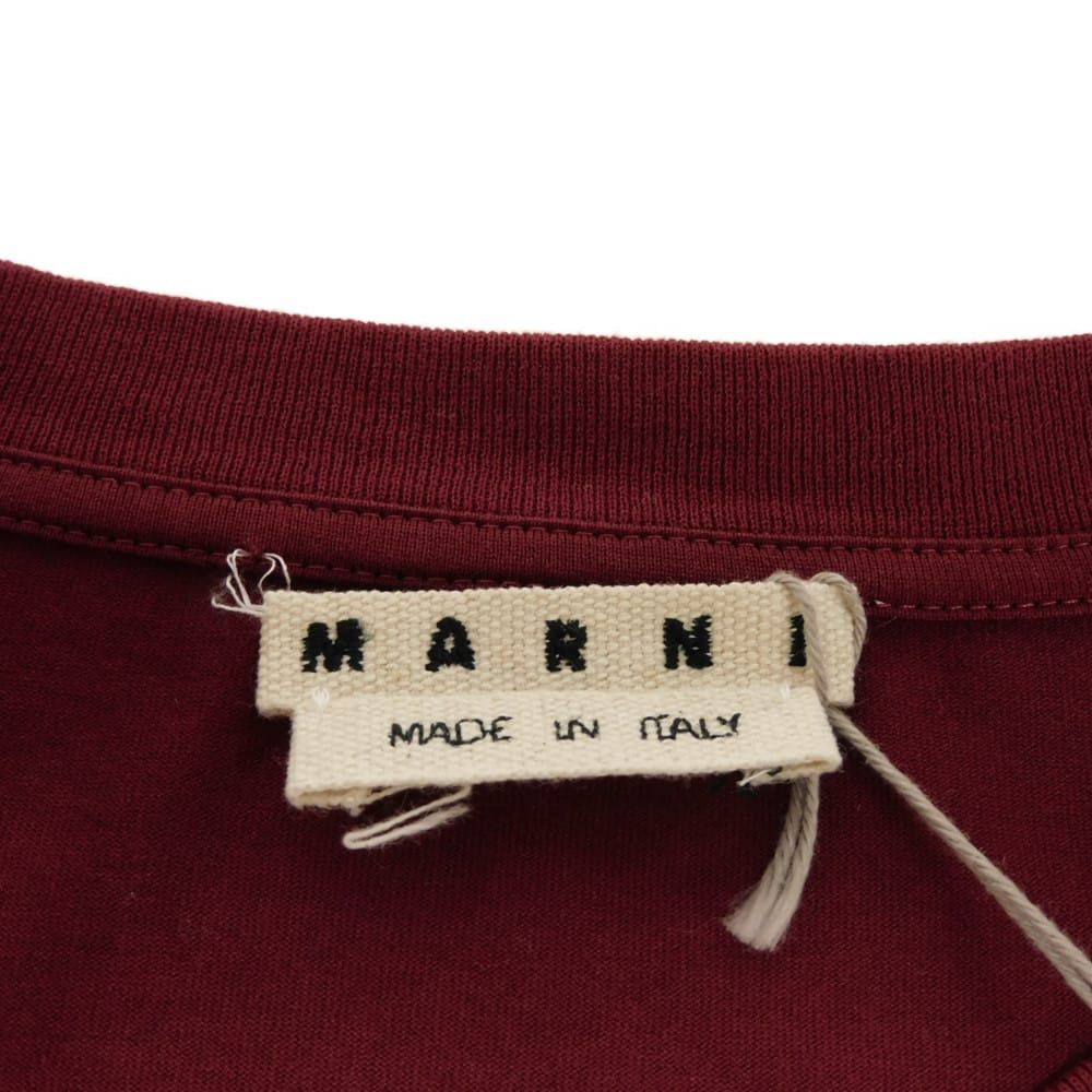 Marni Marni MARNI Graphic Logo Cotton Long Sleeve T Shirt Textile T-Shirts HUMU0169P0 DUTY FREE for USA Size ONE SIZE - 4 Thumbnail