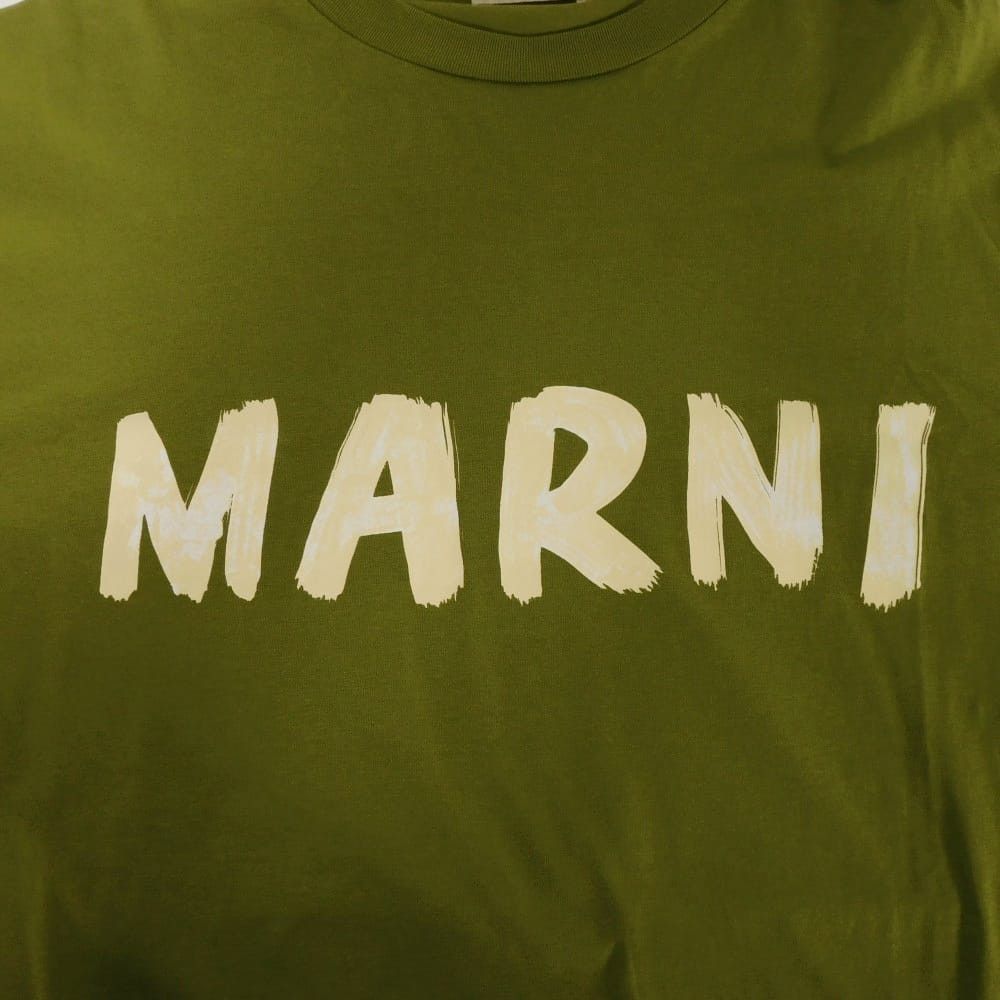 Marni Marni MARNI Logo Crewneck Cotton Long Sleeve T Shirt Textile T-Shirts THJE0129PN DUTY FREE for USA Size ONE SIZE - 9 Thumbnail