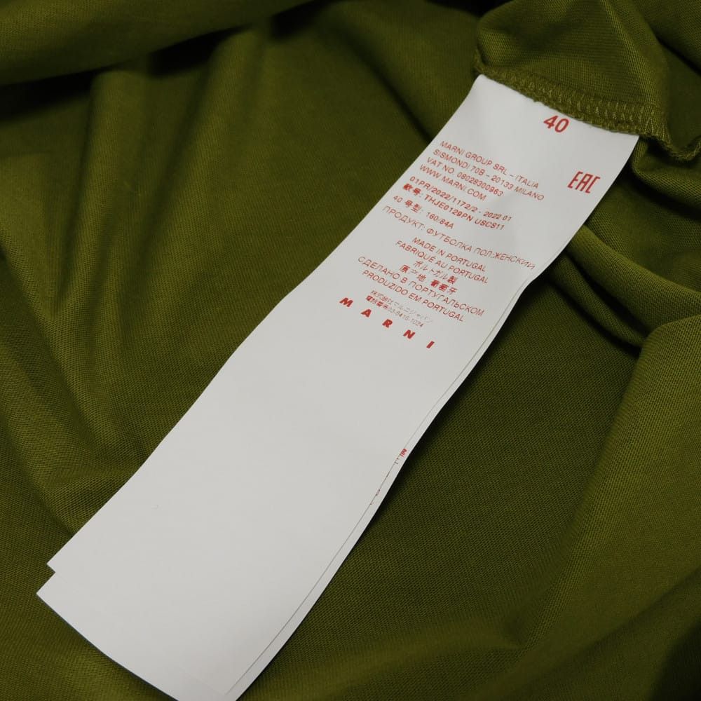 Marni Marni MARNI Logo Crewneck Cotton Long Sleeve T Shirt Textile T-Shirts THJE0129PN DUTY FREE for USA Size ONE SIZE - 13 Thumbnail