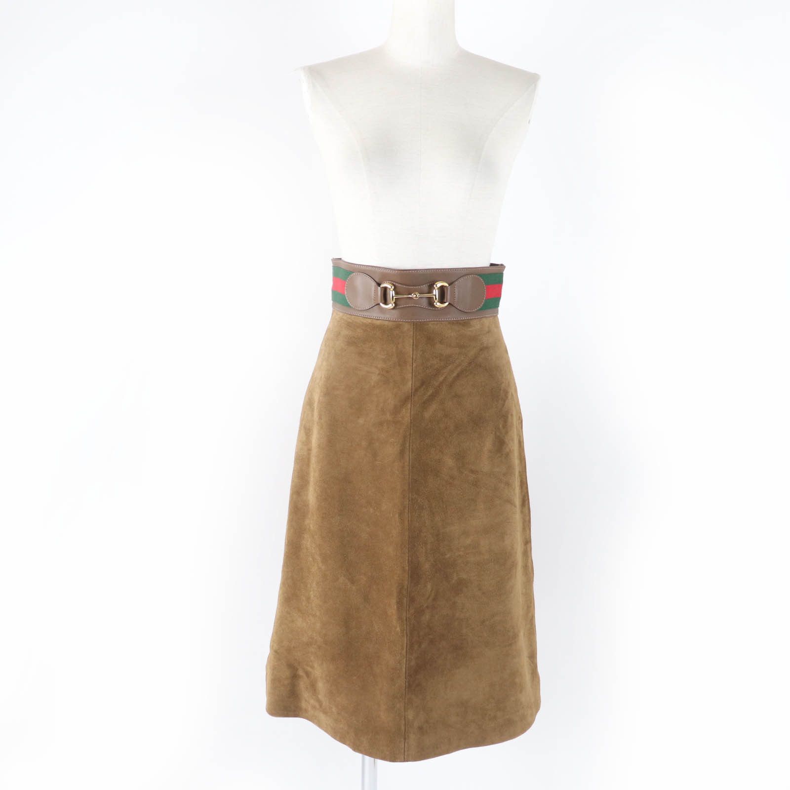 Gucci Gucci Gucci Cowhide Flare Skirt Leather Skirts 626888 DUTY FREE for USA Size ONE SIZE - 2 Thumbnail