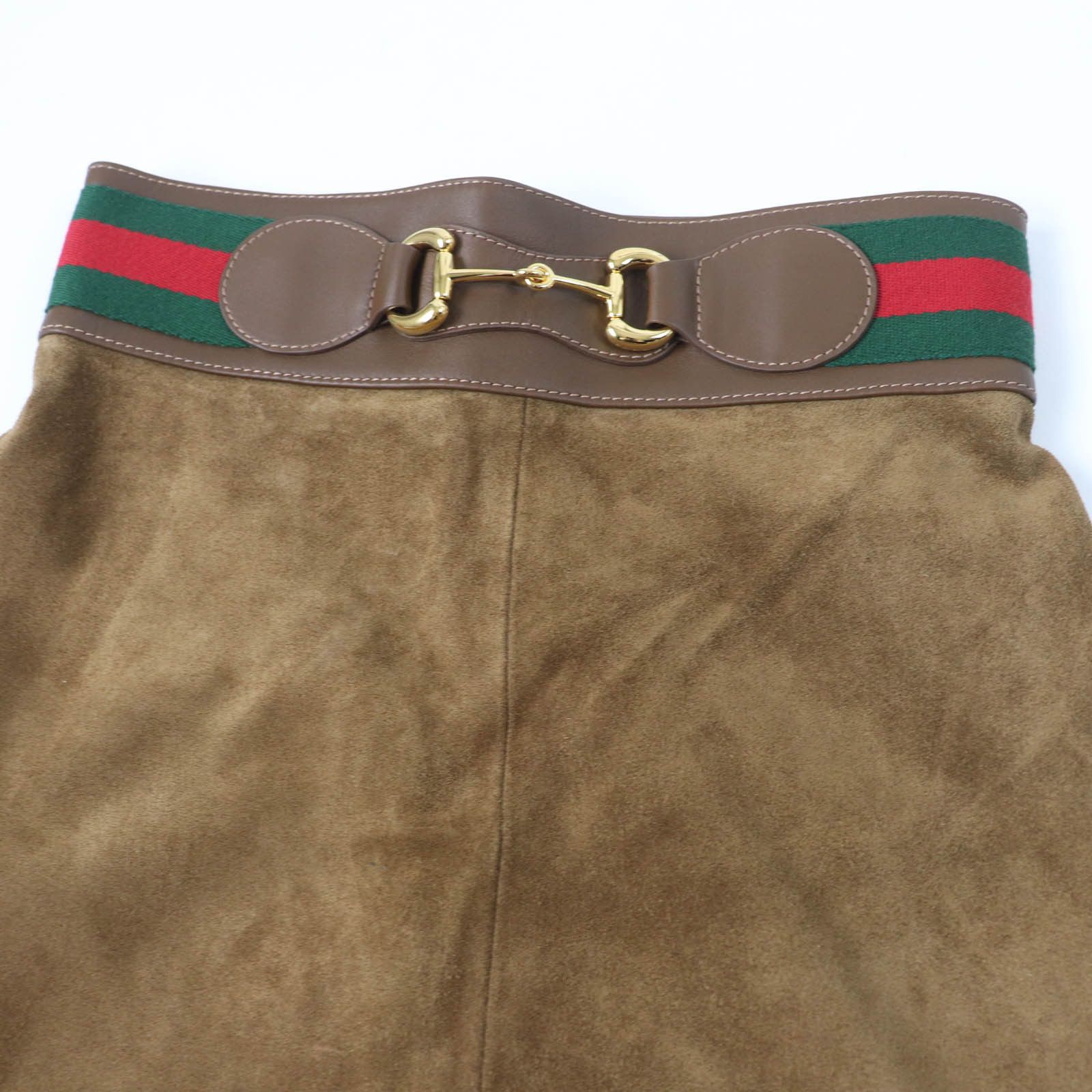 Gucci Gucci Gucci Cowhide Flare Skirt Leather Skirts 626888 DUTY FREE for USA Size ONE SIZE - 5 Thumbnail