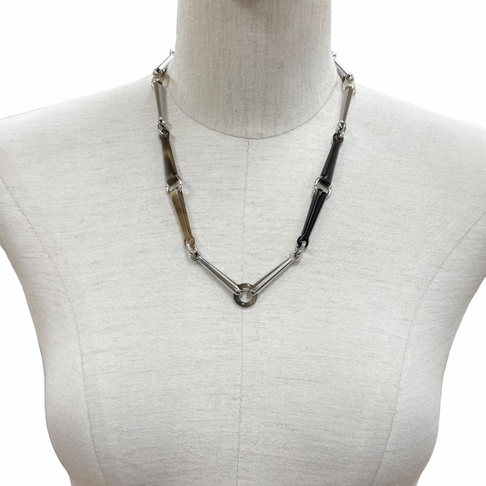 Hermes Hermes Hermes Buffalo Horn Necklace Plant-based Necklace DUTY FREE for USA Size ONE SIZE - 4 Thumbnail