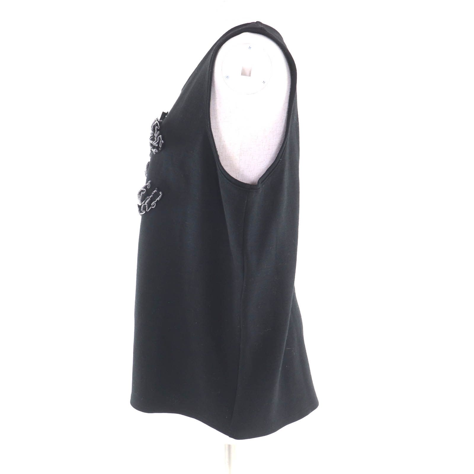 Chanel Chanel Chanel Camellia COCO Wool Tank Top Textile Tops DUTY FREE for USA Size ONE SIZE - 2 Thumbnail