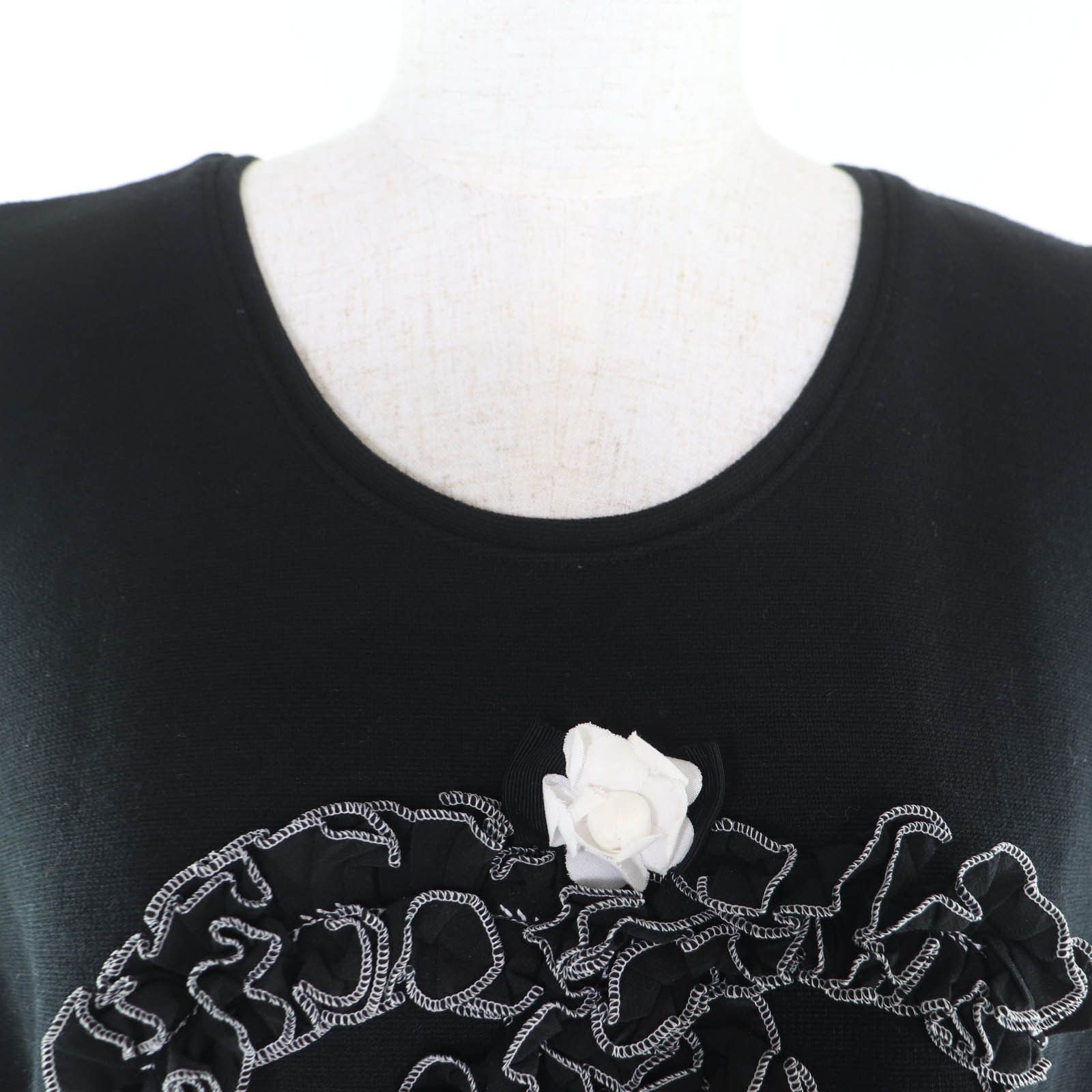 Chanel Chanel Chanel Camellia COCO Wool Tank Top Textile Tops DUTY FREE for USA Size ONE SIZE - 4 Thumbnail