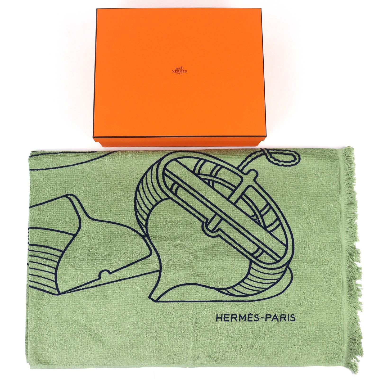 Hermes Hermes Hermes Yachting Plage Teresa Cotton Blanket Textile Other DUTY FREE for USA Size ONE SIZE - 2 Thumbnail