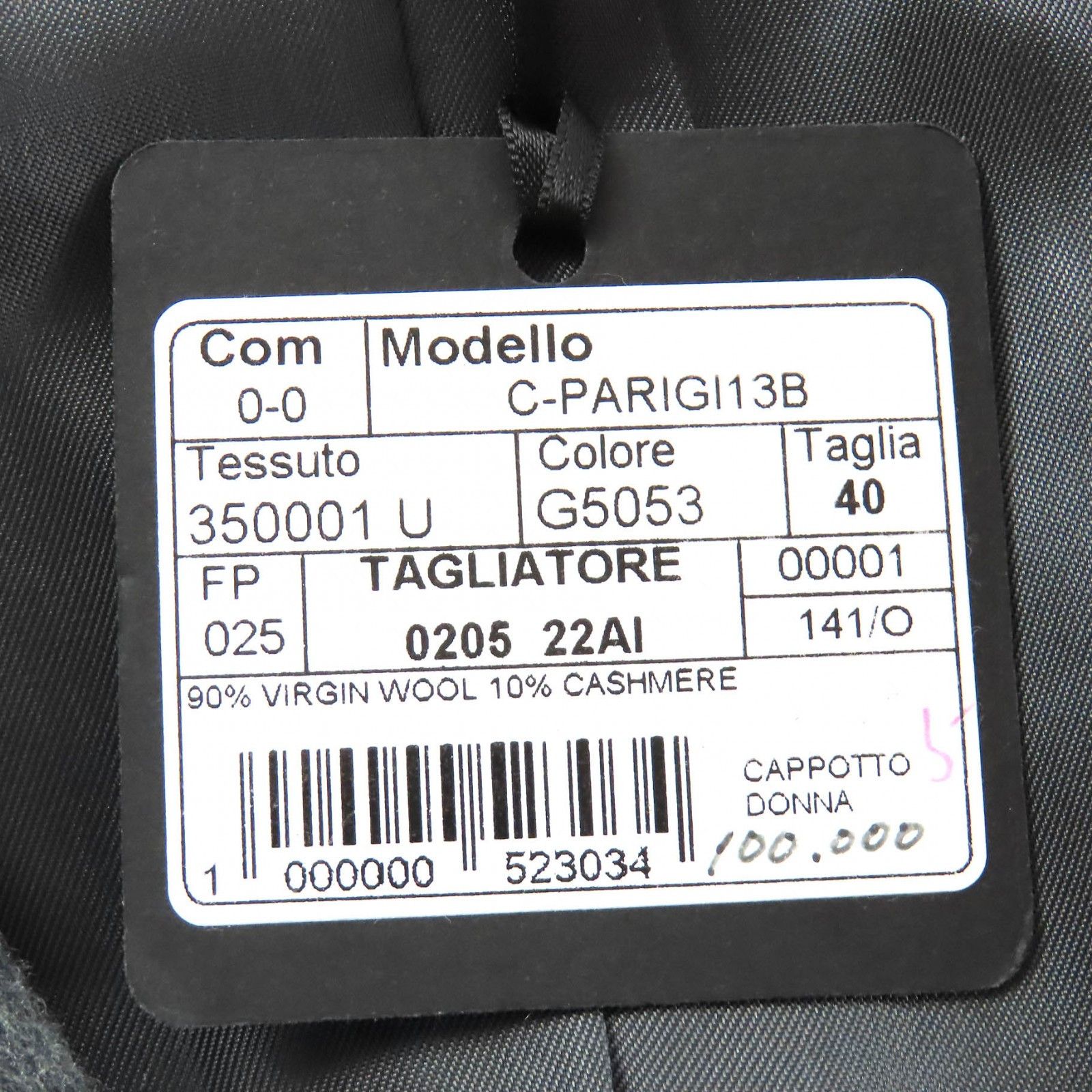Other Other TAGLIATORE Chester Cashmere Coat Textile Outerwear DUTY FREE for USA Size ONE SIZE - 7 Thumbnail
