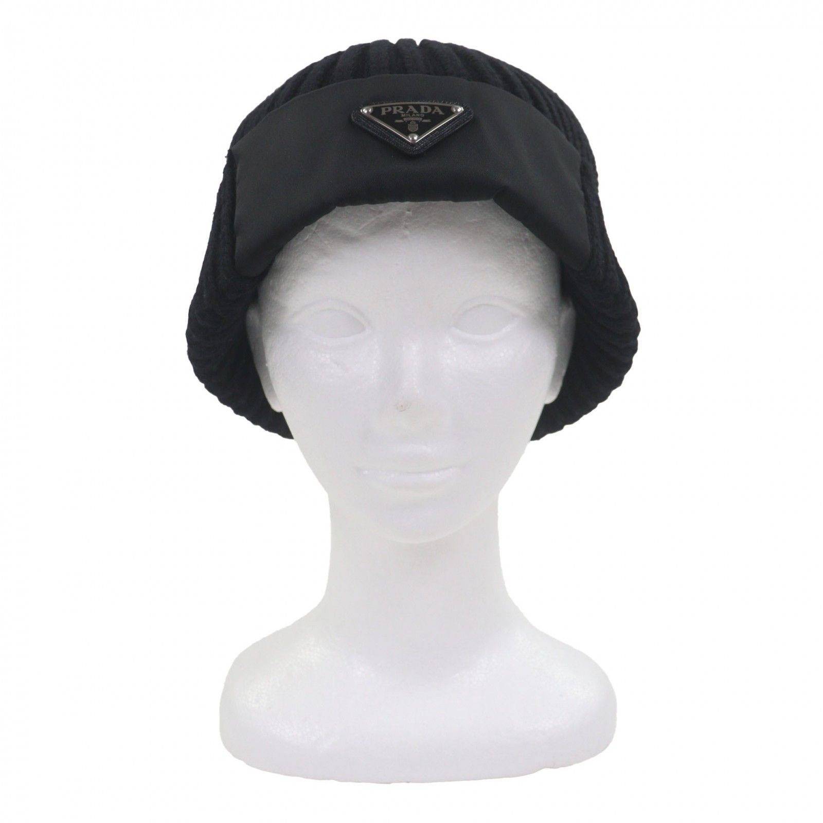 Prada Prada Prada Virgin Wool Knit Cap Textile Hats DUTY FREE for USA Size ONE SIZE - 3 Thumbnail