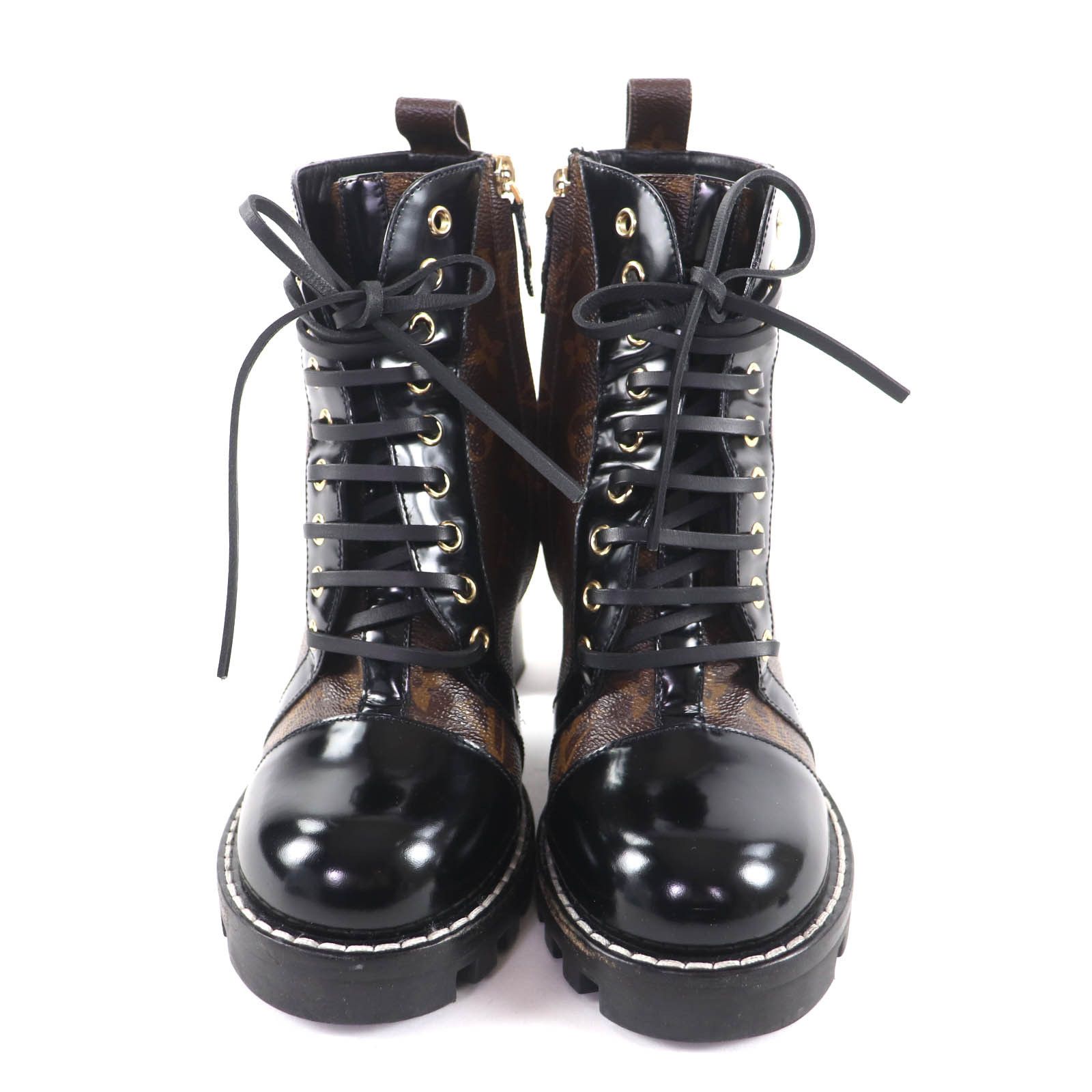 Louis Vuitton Louis Vuitton Louis Vuitton Star Trail Monogram Boots Textile Shoes DUTY FREE for USA Size ONE SIZE - 4 Thumbnail