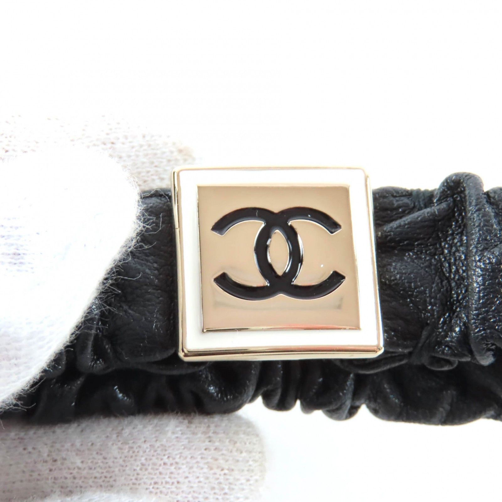Chanel Chanel Chanel Shush Coco Mark Lambskin Hair Tie Leather Other AB6832 DUTY FREE for USA Size ONE SIZE - 5 Thumbnail