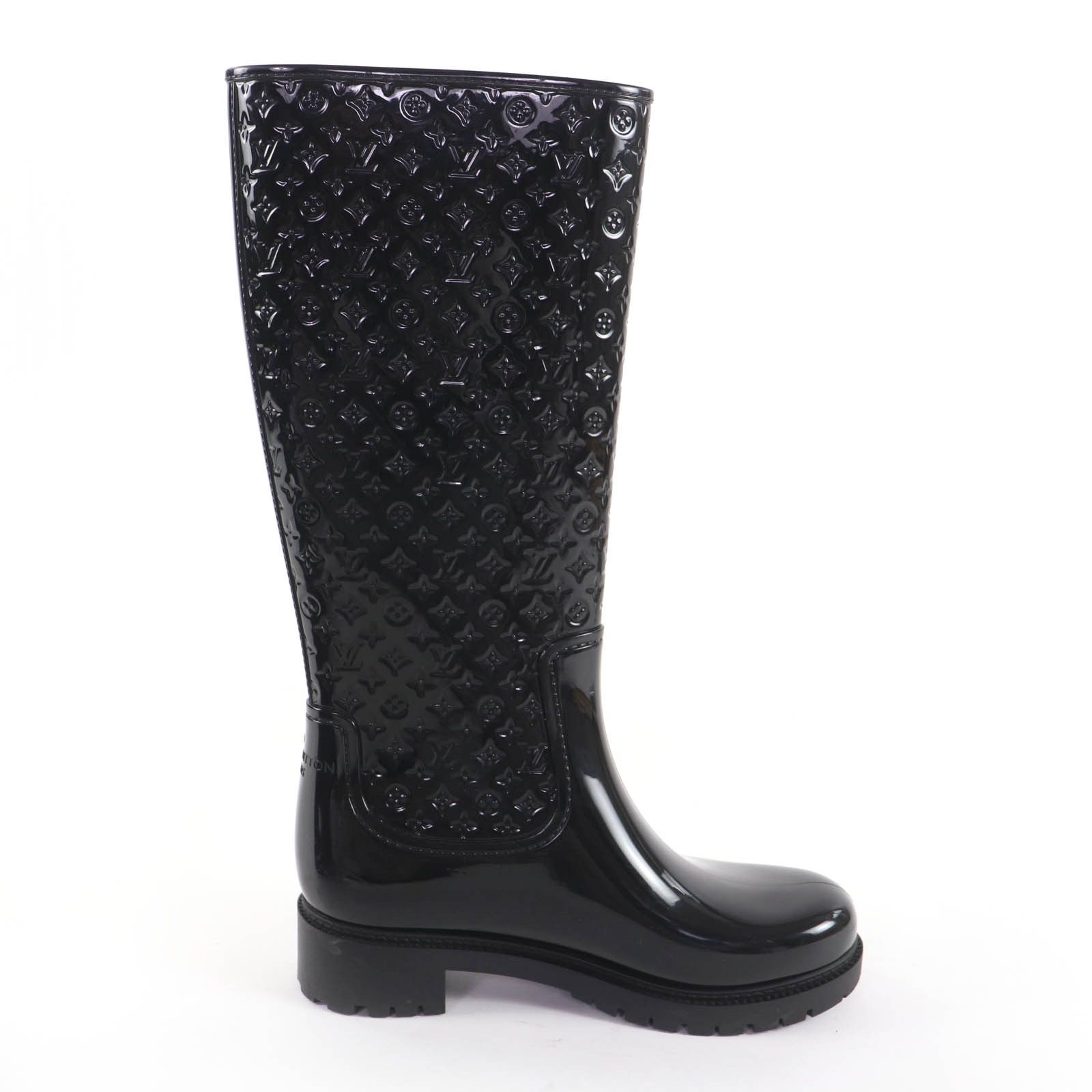 Louis Vuitton Louis Vuitton Louis Vuitton Monogram Rubber Boots Plastic / Synthetic Shoes DUTY FREE for USA Size ONE SIZE - 5 Thumbnail