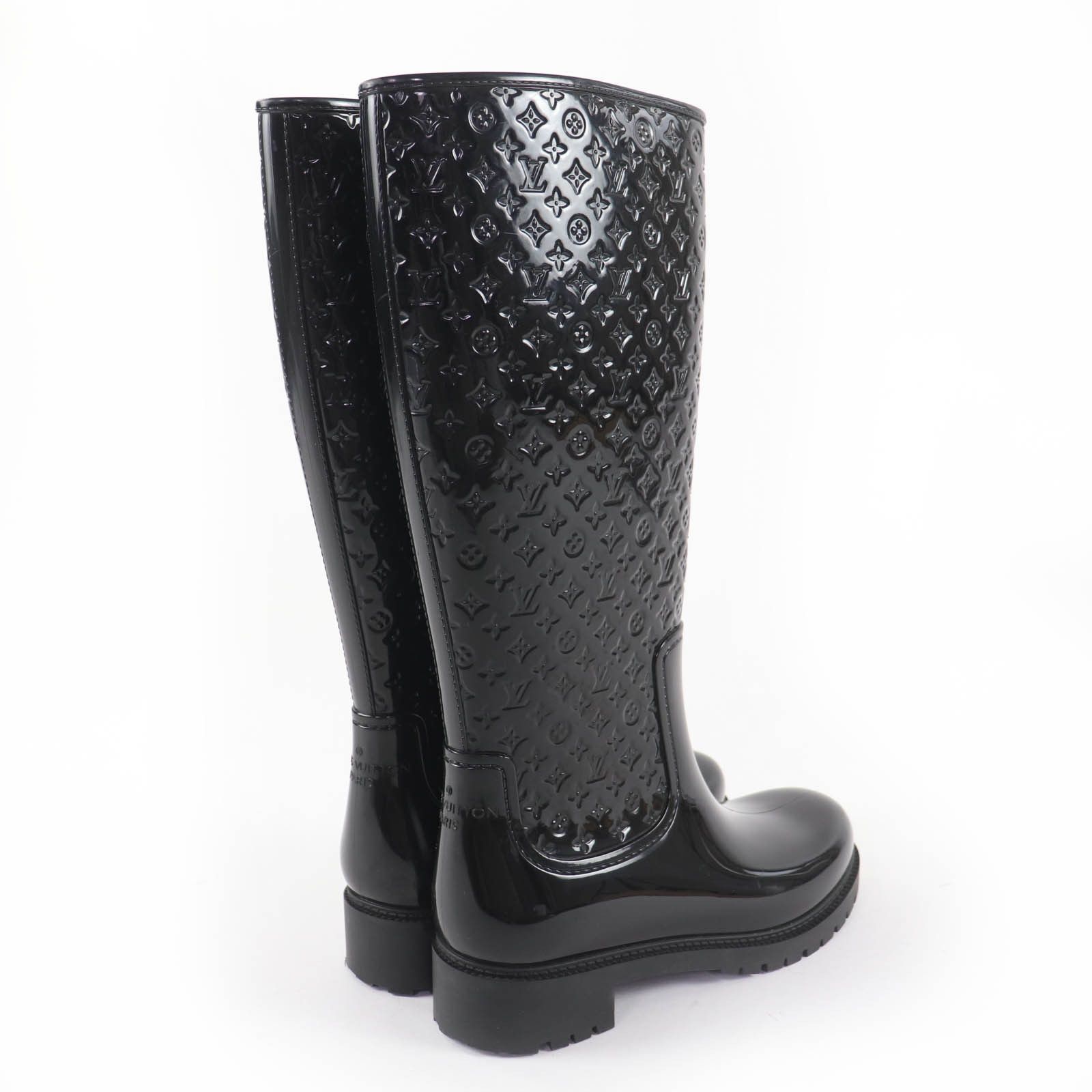 Louis Vuitton Louis Vuitton Louis Vuitton Monogram Rubber Boots Plastic / Synthetic Shoes DUTY FREE for USA Size ONE SIZE - 2 Thumbnail