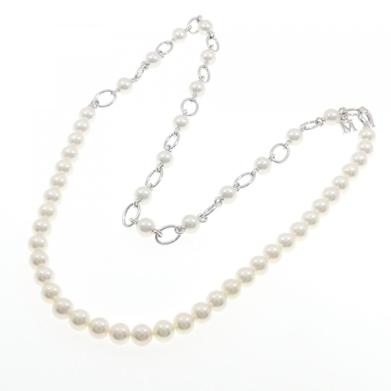 Mikimoto Mikimoto Mikimoto Liberte Silver Pearl Necklace Precious Metal Necklace KZ1703PB DUTY FREE for USA Size ONE SIZE - 6 Thumbnail