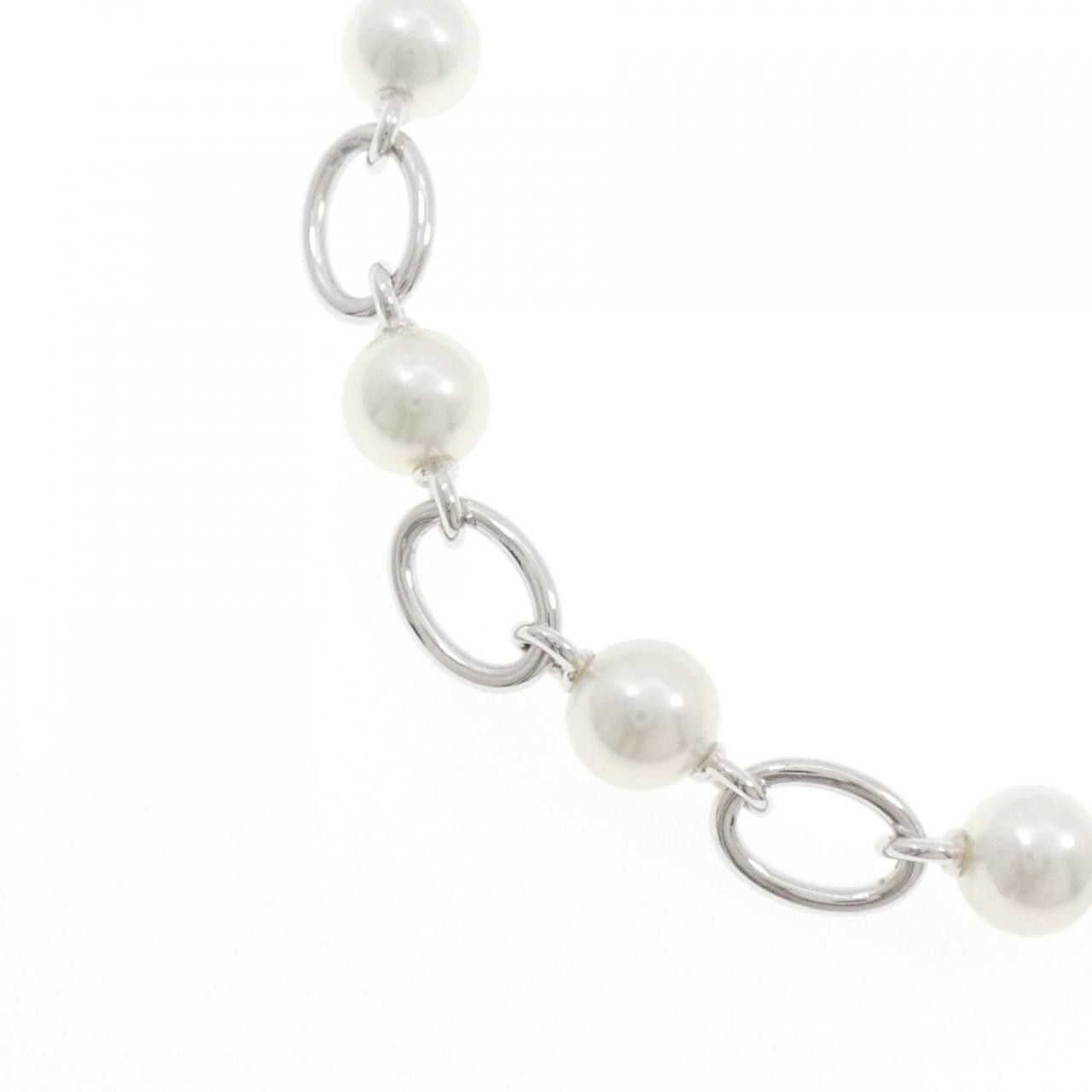 Mikimoto Mikimoto Mikimoto Liberte Silver Pearl Necklace Precious Metal Necklace KZ1703PB DUTY FREE for USA Size ONE SIZE - 3 Thumbnail