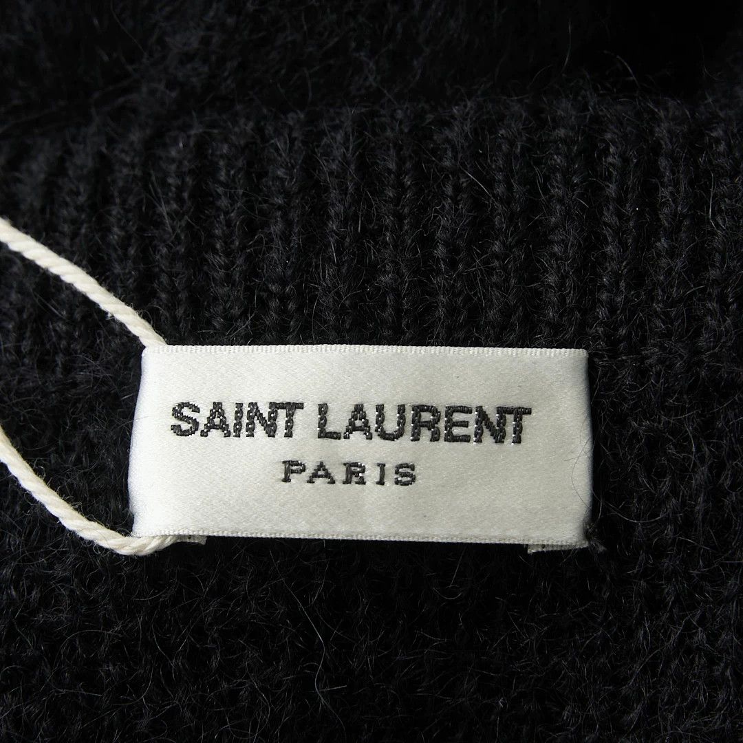 Saint Laurent Paris Saint Laurent Men's Black Crewneck Sweater Size US M / EU 48-50 / 2 - 6 Thumbnail