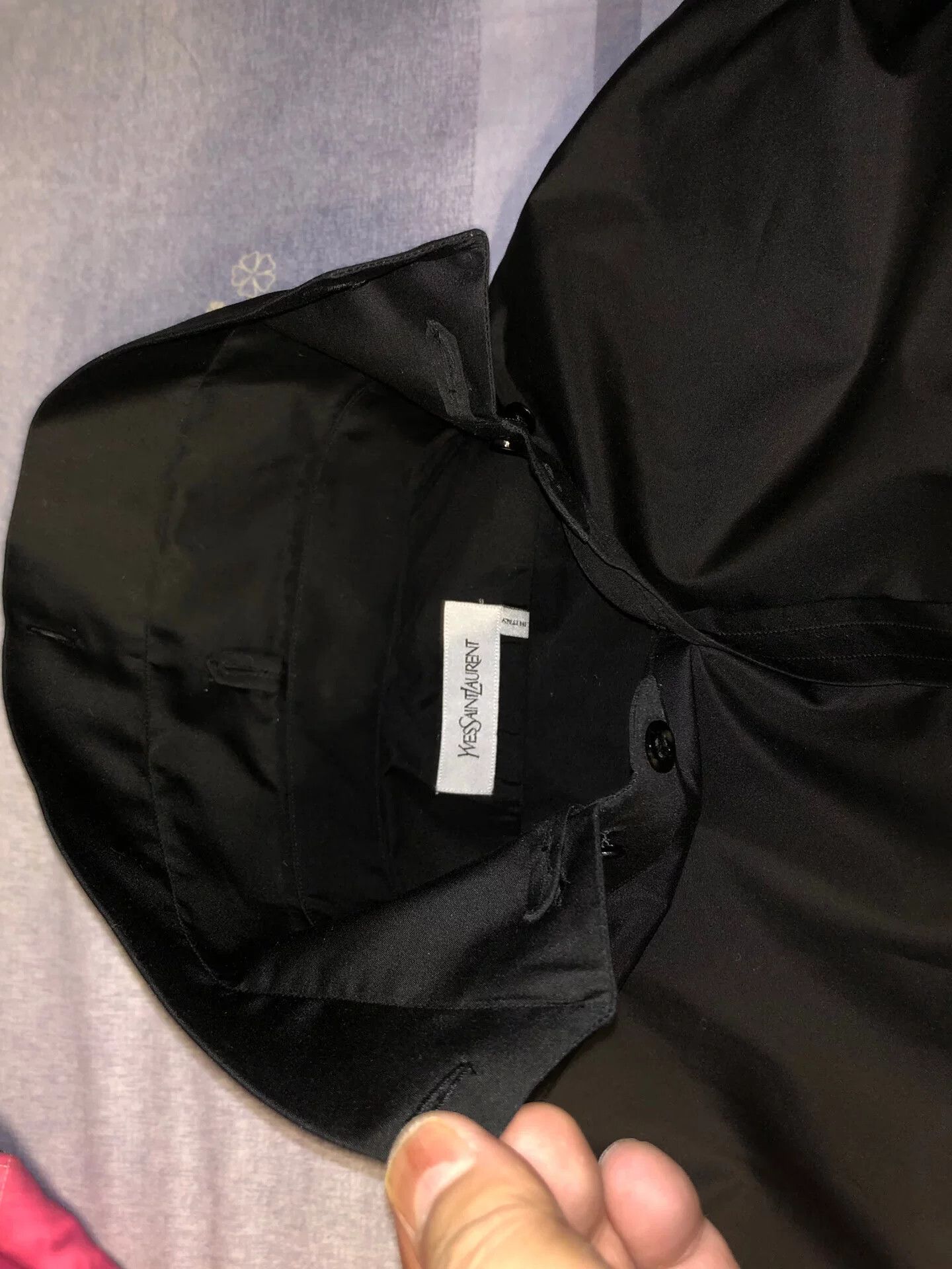 Saint Laurent Paris YSL Limited Edition Black Shirt Size US M / EU 48-50 / 2 - 7 Thumbnail