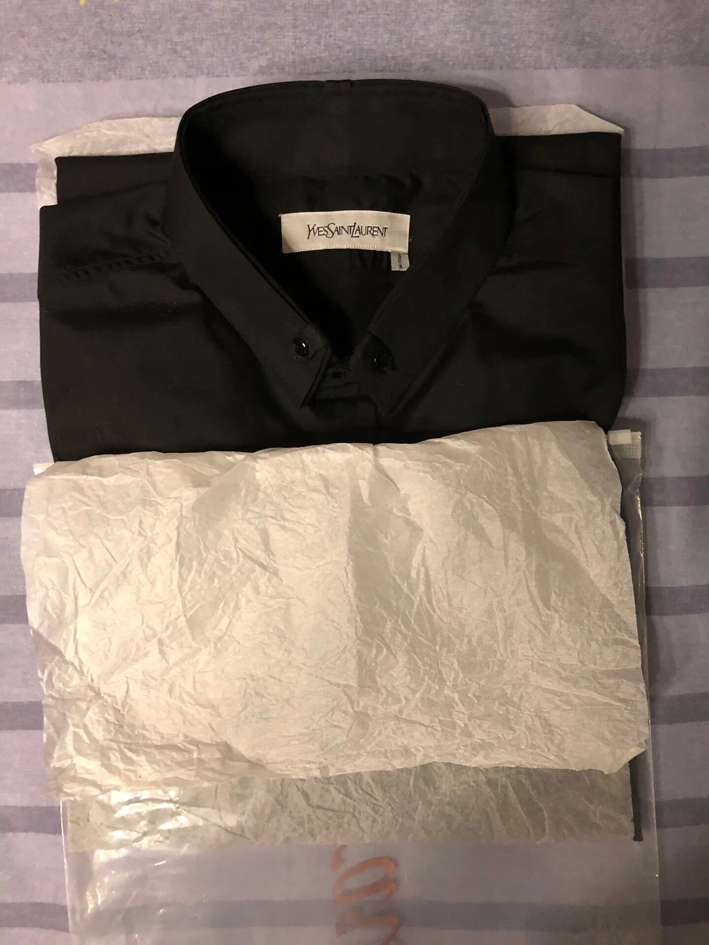 Saint Laurent Paris YSL Limited Edition Black Shirt Size US M / EU 48-50 / 2 - 9 Thumbnail