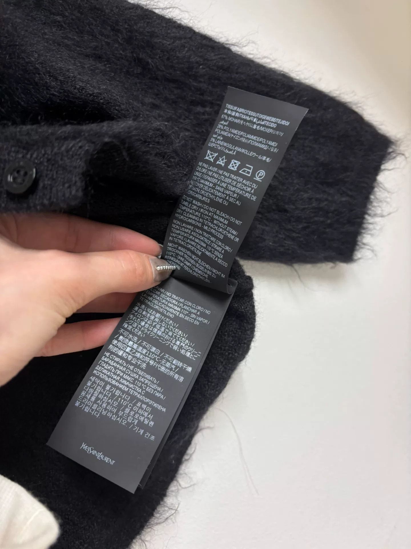 Saint Laurent Paris Saint Laurent Cropped Button Cardigan Size M / US 6-8 / IT 42-44 - 5 Thumbnail