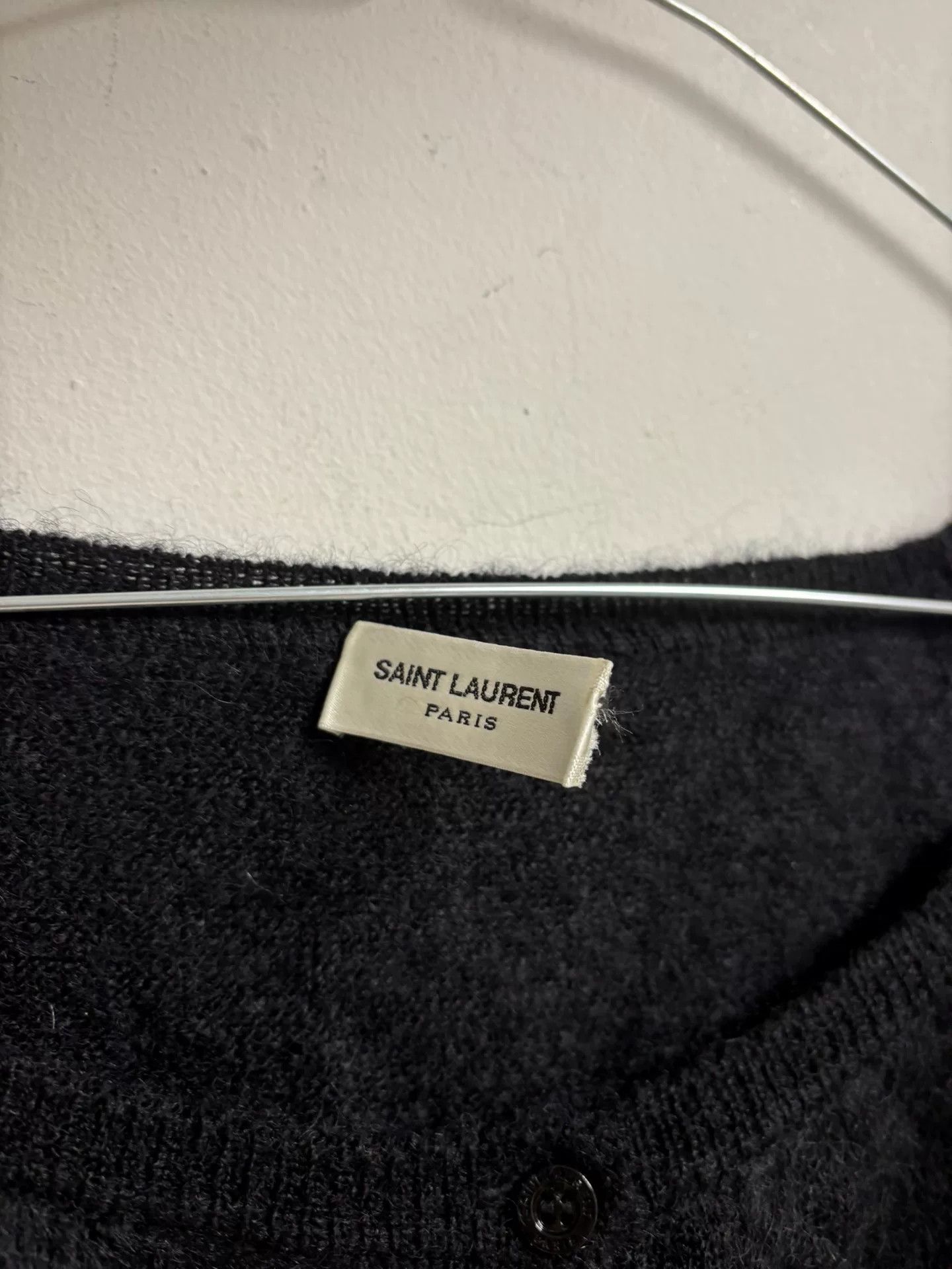 Saint Laurent Paris Saint Laurent Cropped Button Cardigan Size M / US 6-8 / IT 42-44 - 3 Thumbnail