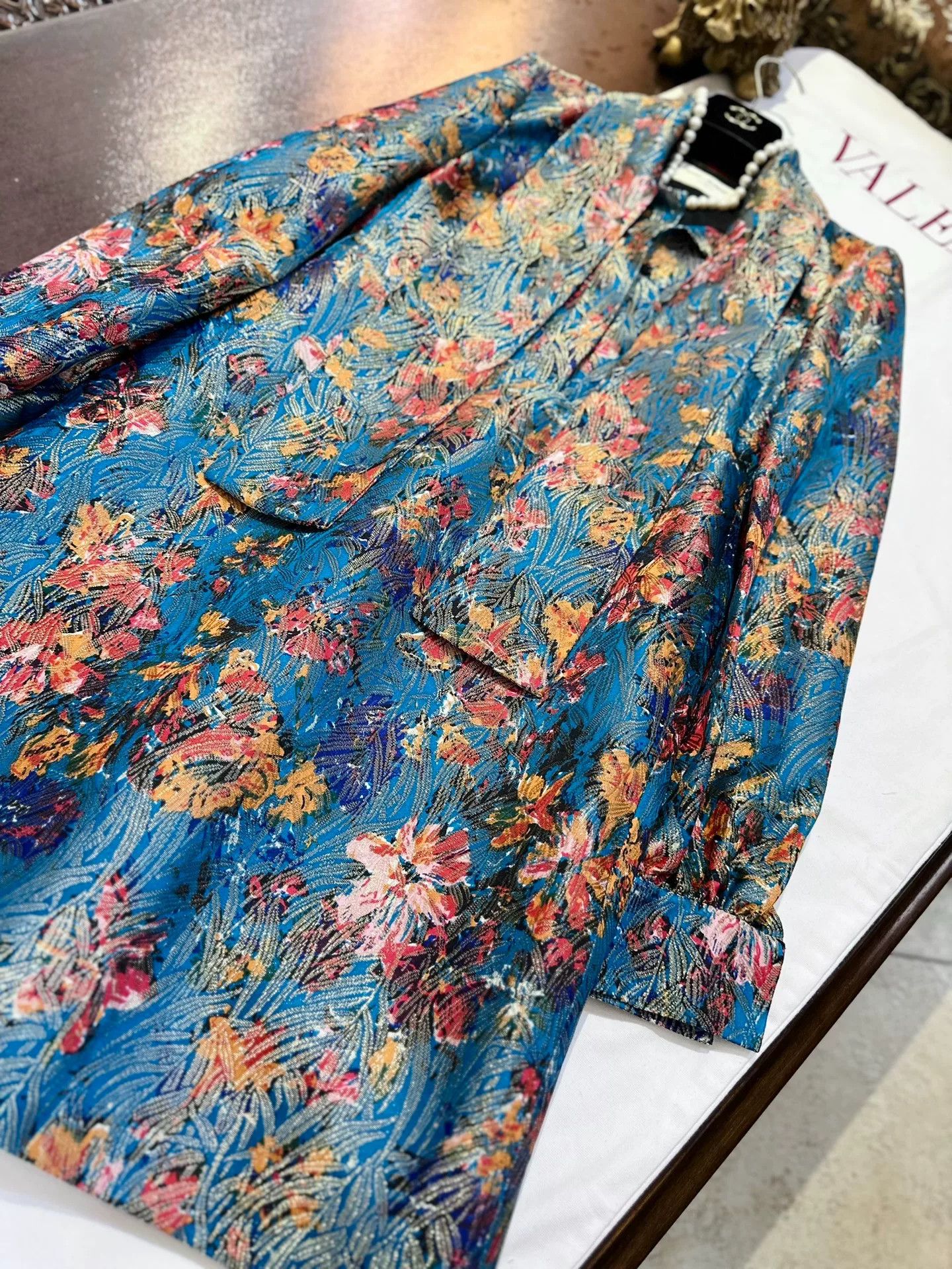 Saint Laurent Paris YSL Saint Laurent Floral Embroidered Dress Size M / US 6-8 / IT 42-44 - 8 Thumbnail