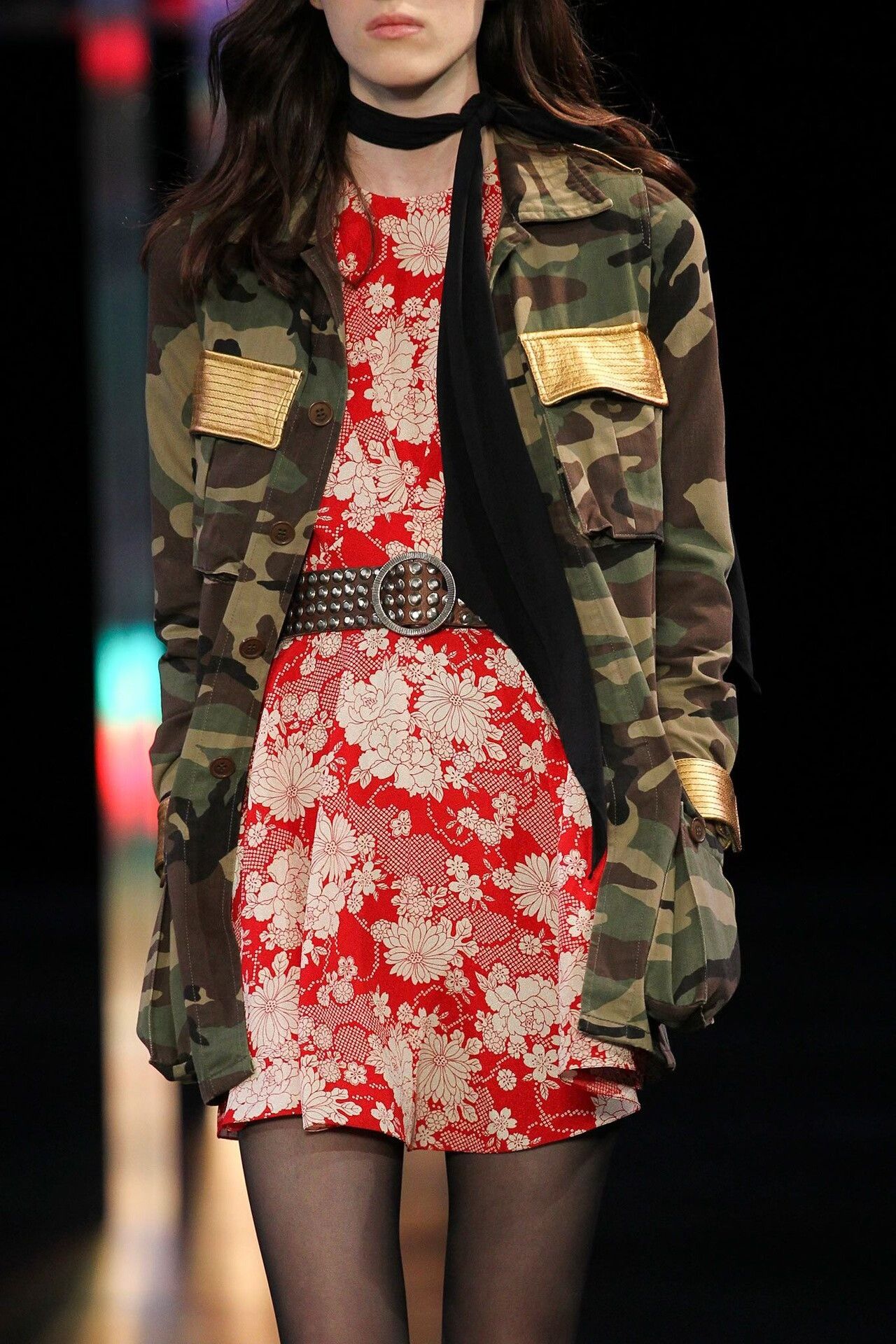 Saint Laurent Paris Saint Laurent Hedi Slimane Short Floral Dress Size M / US 6-8 / IT 42-44 - 5 Thumbnail