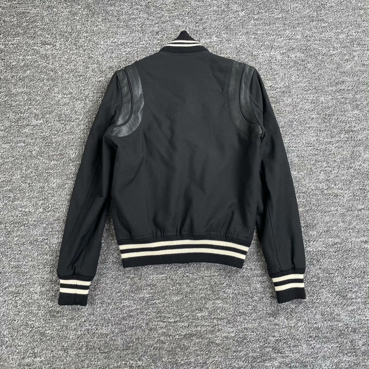 Saint Laurent Paris Saint Laurent Black Varsity Jacket Size US M / EU 48-50 / 2 - 2 Thumbnail