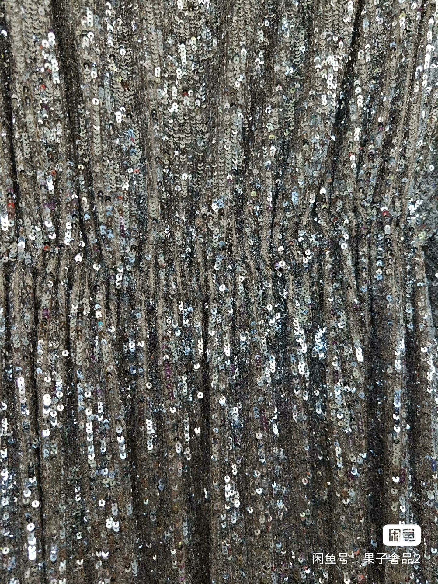 Saint Laurent Paris Saint Laurent Silver Sequined Evening Dress Size M / US 6-8 / IT 42-44 - 3 Thumbnail