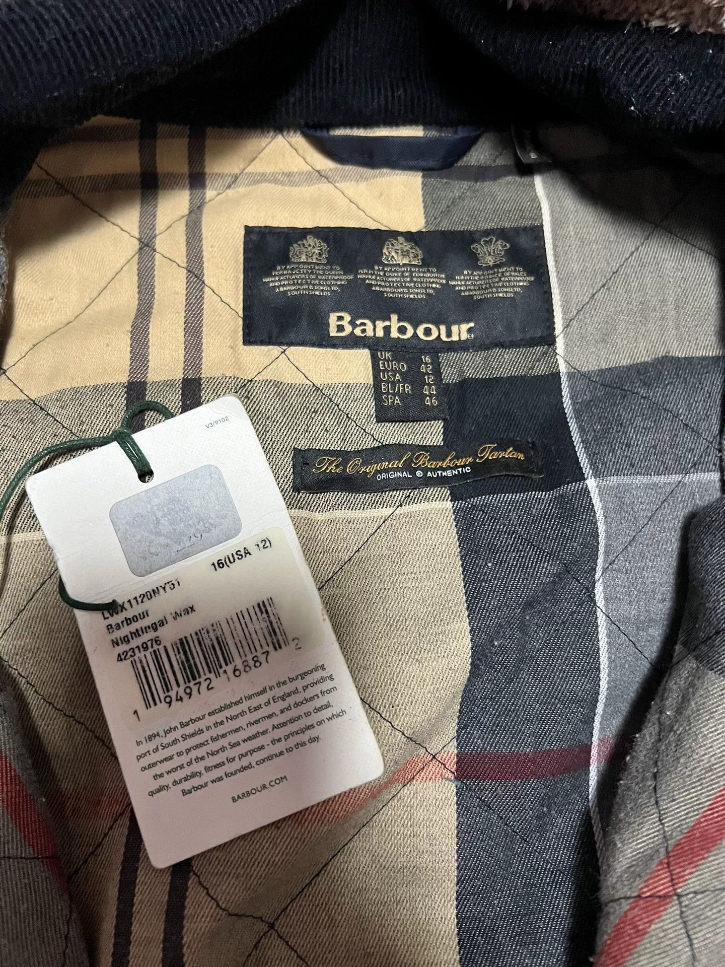 Barbour Barbour Nightingal De-Waxed Jacket Size M / US 6-8 / IT 42-44 - 2 Thumbnail