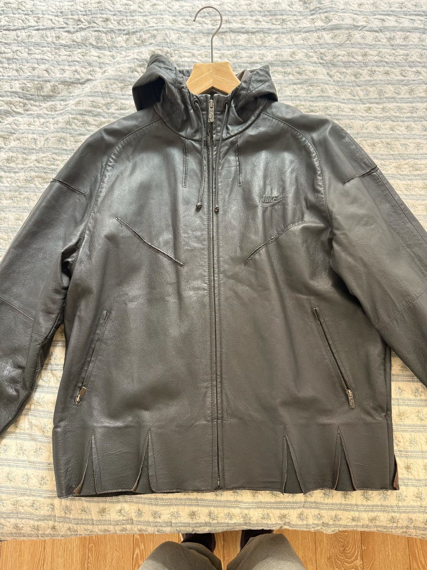 Nike Nike Vintage Windrunner Leather Jacket Size US M / EU 48-50 / 2 - 3 Thumbnail