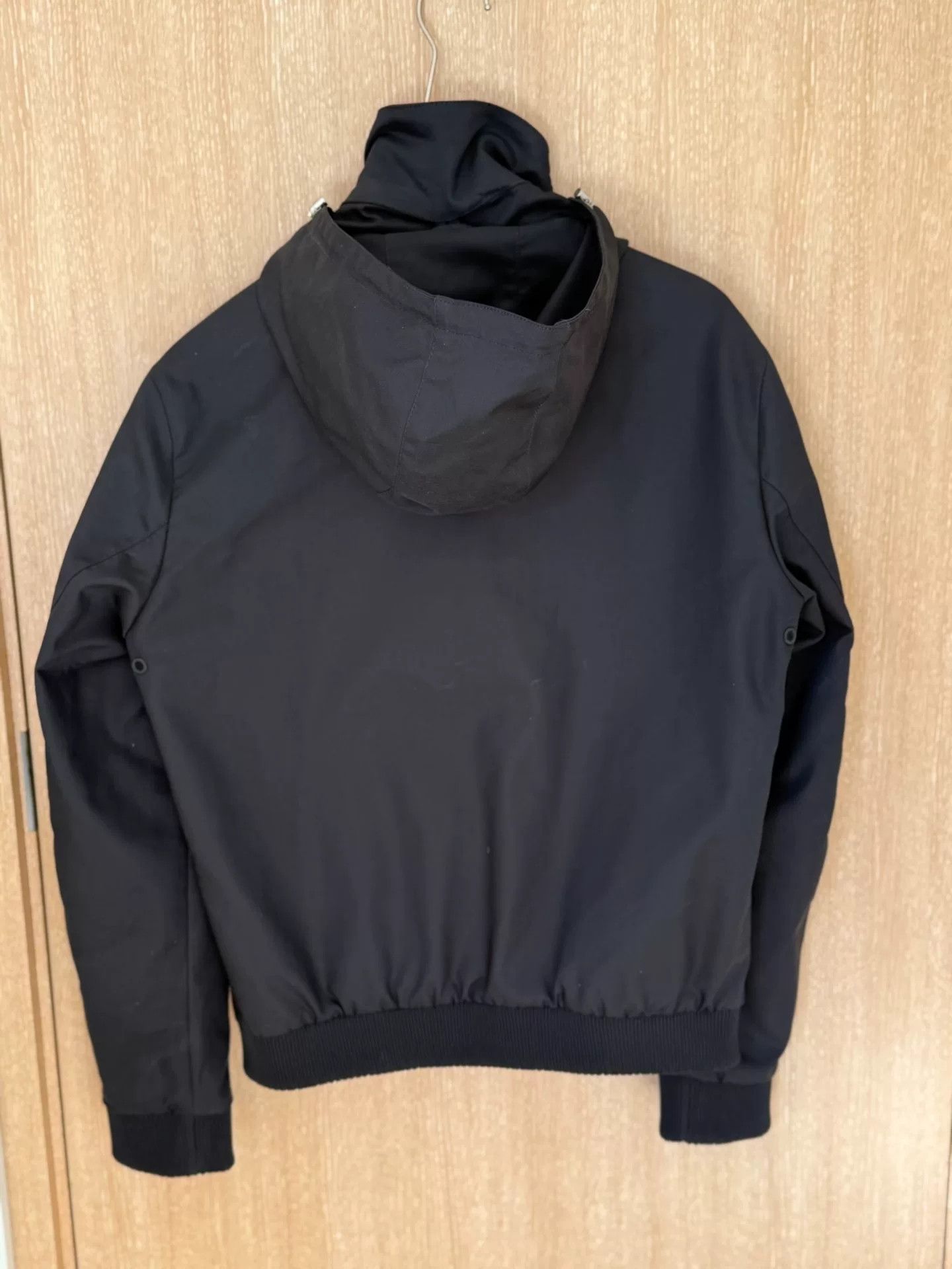 Emporio Armani EMPORIO ARMANI Black Layered Jacket Size US M / EU 48-50 / 2 - 2 Thumbnail