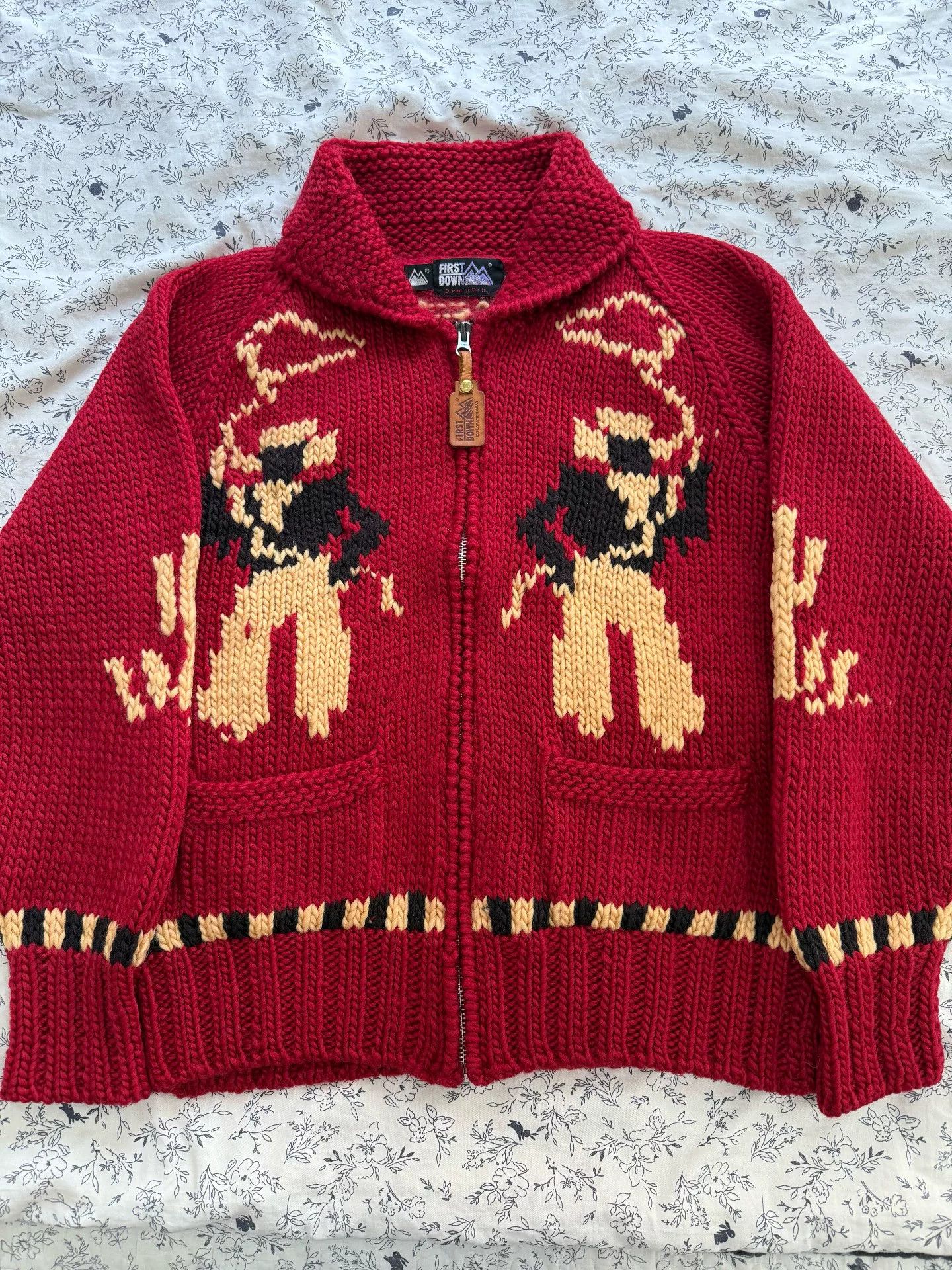 First Arrow's First Down Vintage Western Snow Pattern Sweater Size US M / EU 48-50 / 2 - 5 Thumbnail