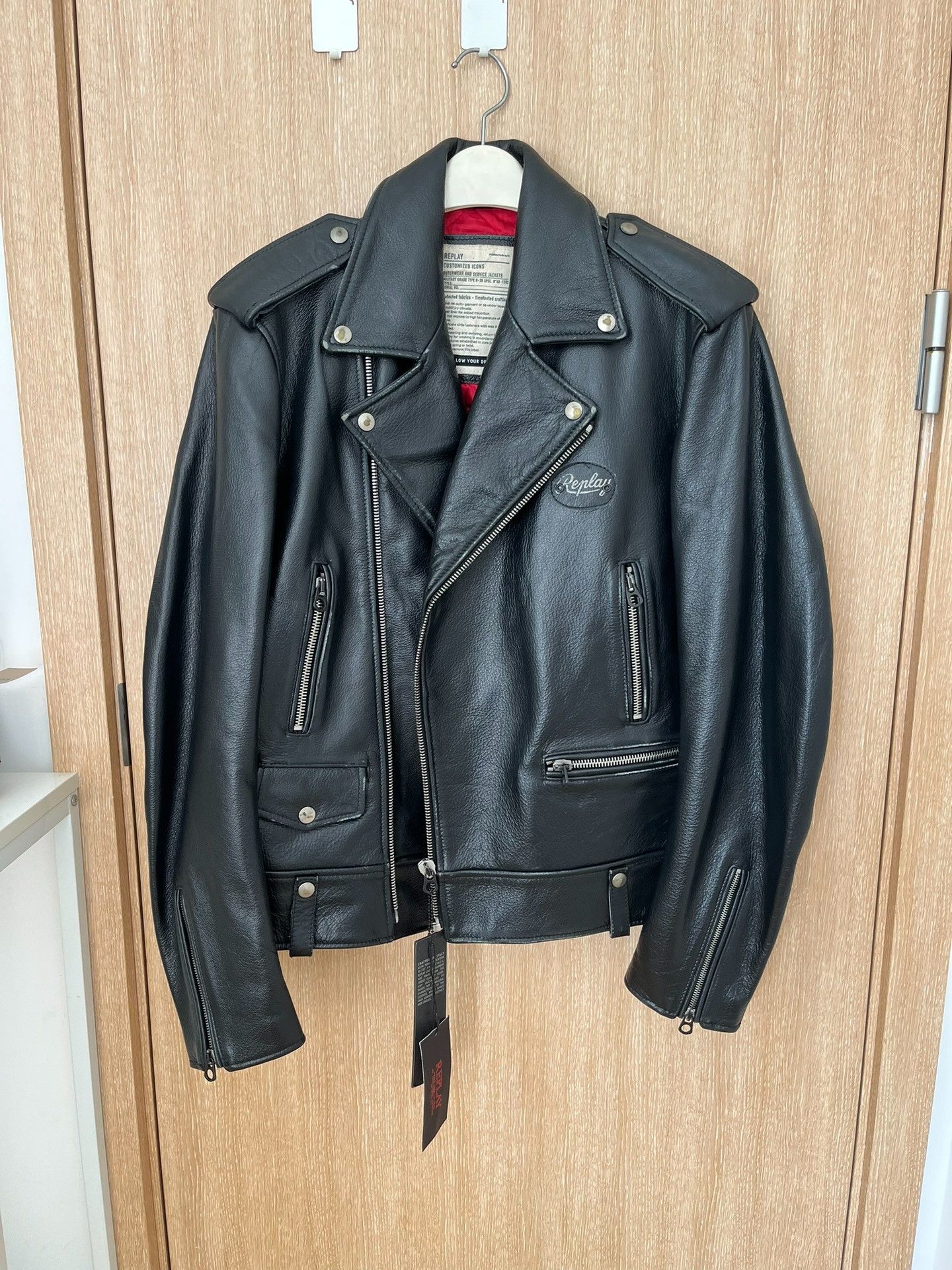 Replay Replay Premium Italian Leather Jacket Size US M / EU 48-50 / 2 - 2 Thumbnail
