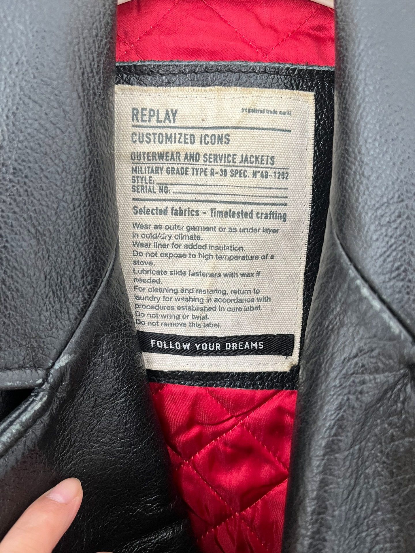 Replay Replay Premium Italian Leather Jacket Size US M / EU 48-50 / 2 - 4 Thumbnail