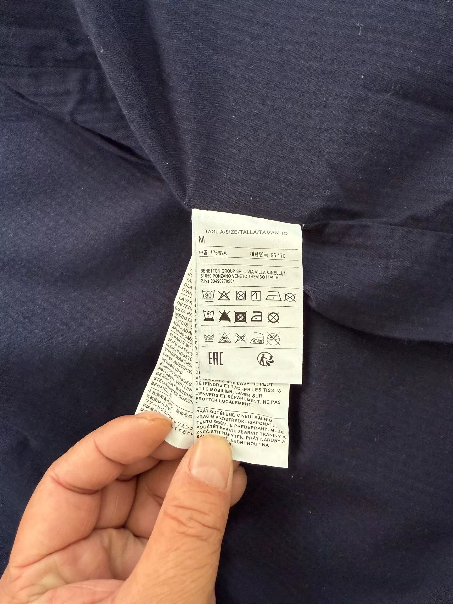 Benetton Benetton Denim Four-Pocket Work Jacket Size US M / EU 48-50 / 2 - 6 Thumbnail