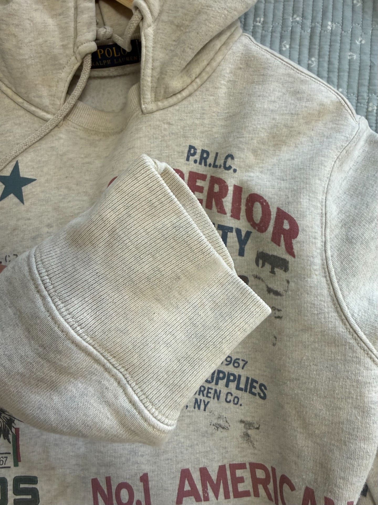 Polo Ralph Lauren Polo Ralph Lauren Gray Printed Sweatshirt Size US M / EU 48-50 / 2 - 6 Thumbnail