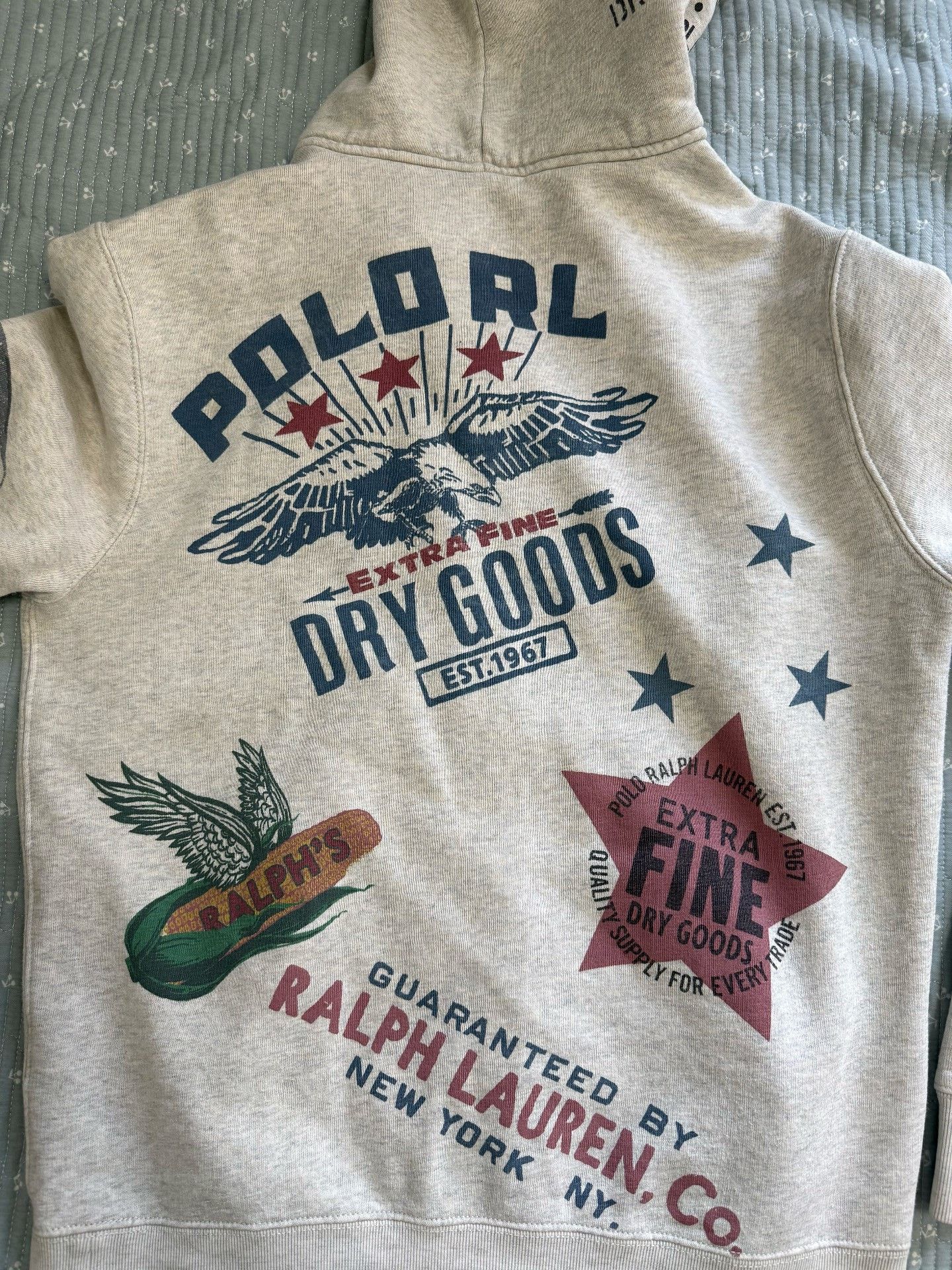Polo Ralph Lauren Polo Ralph Lauren Gray Printed Sweatshirt Size US M / EU 48-50 / 2 - 9 Thumbnail