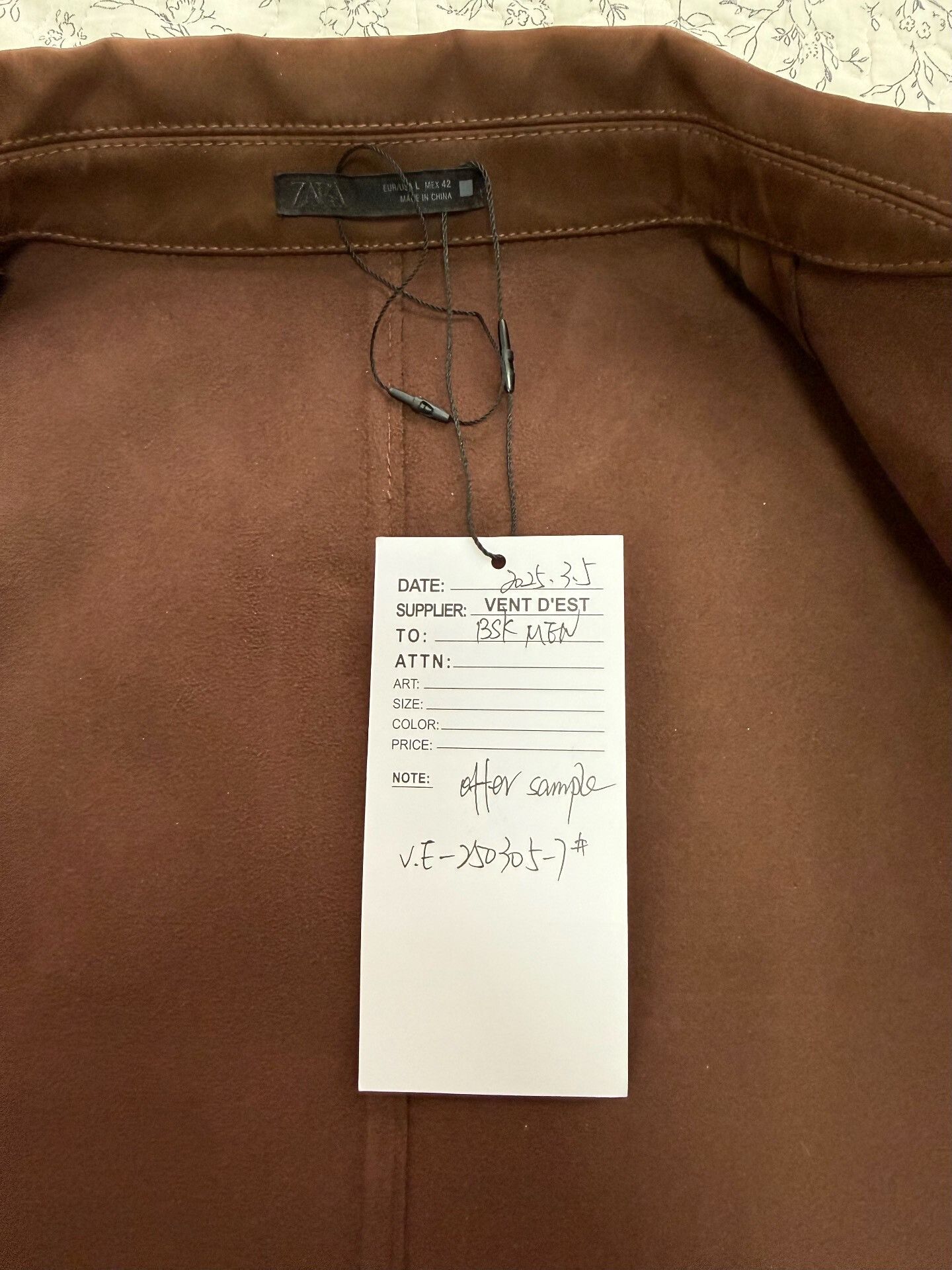 Zara Zara Deep Coffee Suede Jacket Size US M / EU 48-50 / 2 - 4 Thumbnail