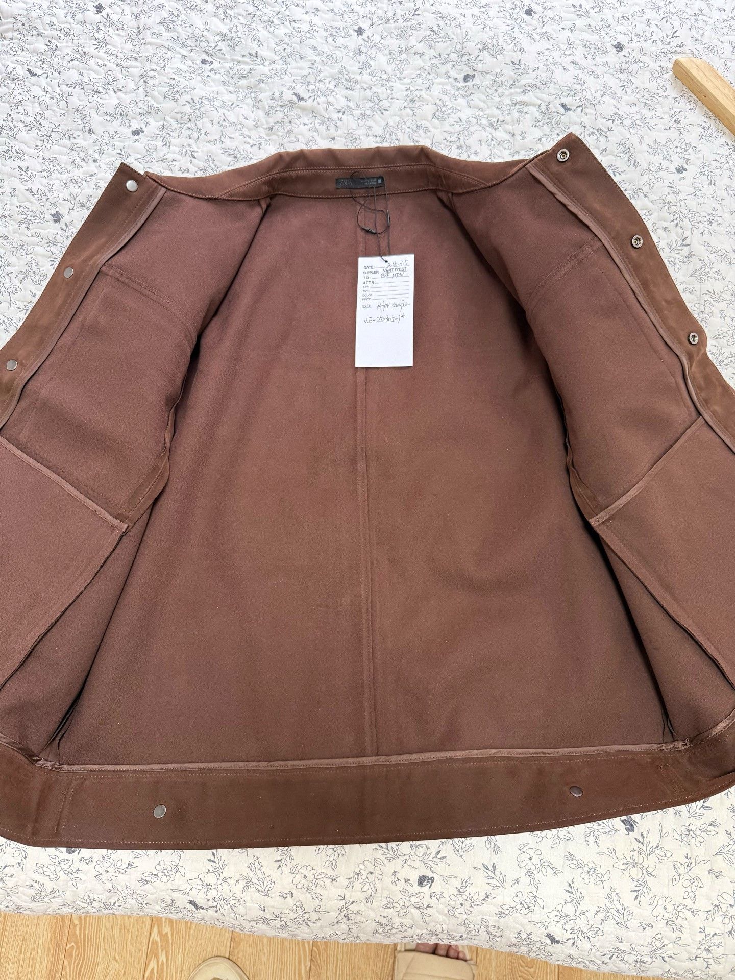 Zara Zara Deep Coffee Suede Jacket Size US M / EU 48-50 / 2 - 5 Thumbnail