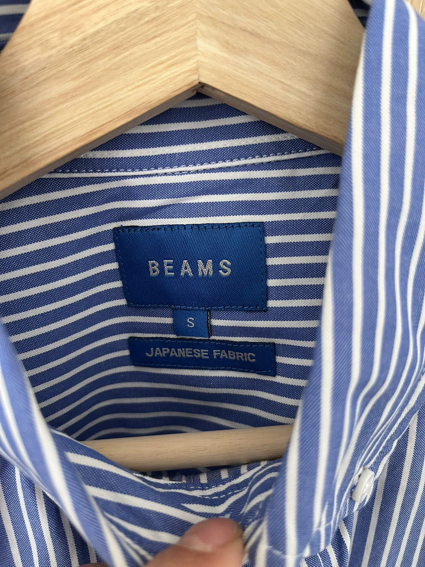 Beams Plus BEAMS Blue White Stripe Shirt Size US M / EU 48-50 / 2 - 4 Thumbnail
