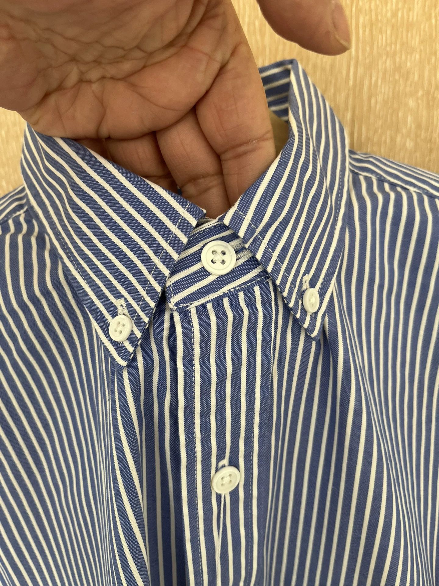 Beams Plus BEAMS Blue White Stripe Shirt Size US M / EU 48-50 / 2 - 6 Thumbnail
