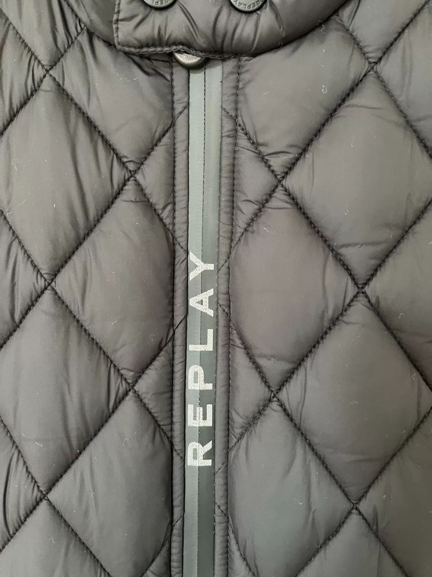 Replay Replay Black Motorcycle Padded Jacket Size US M / EU 48-50 / 2 - 7 Thumbnail