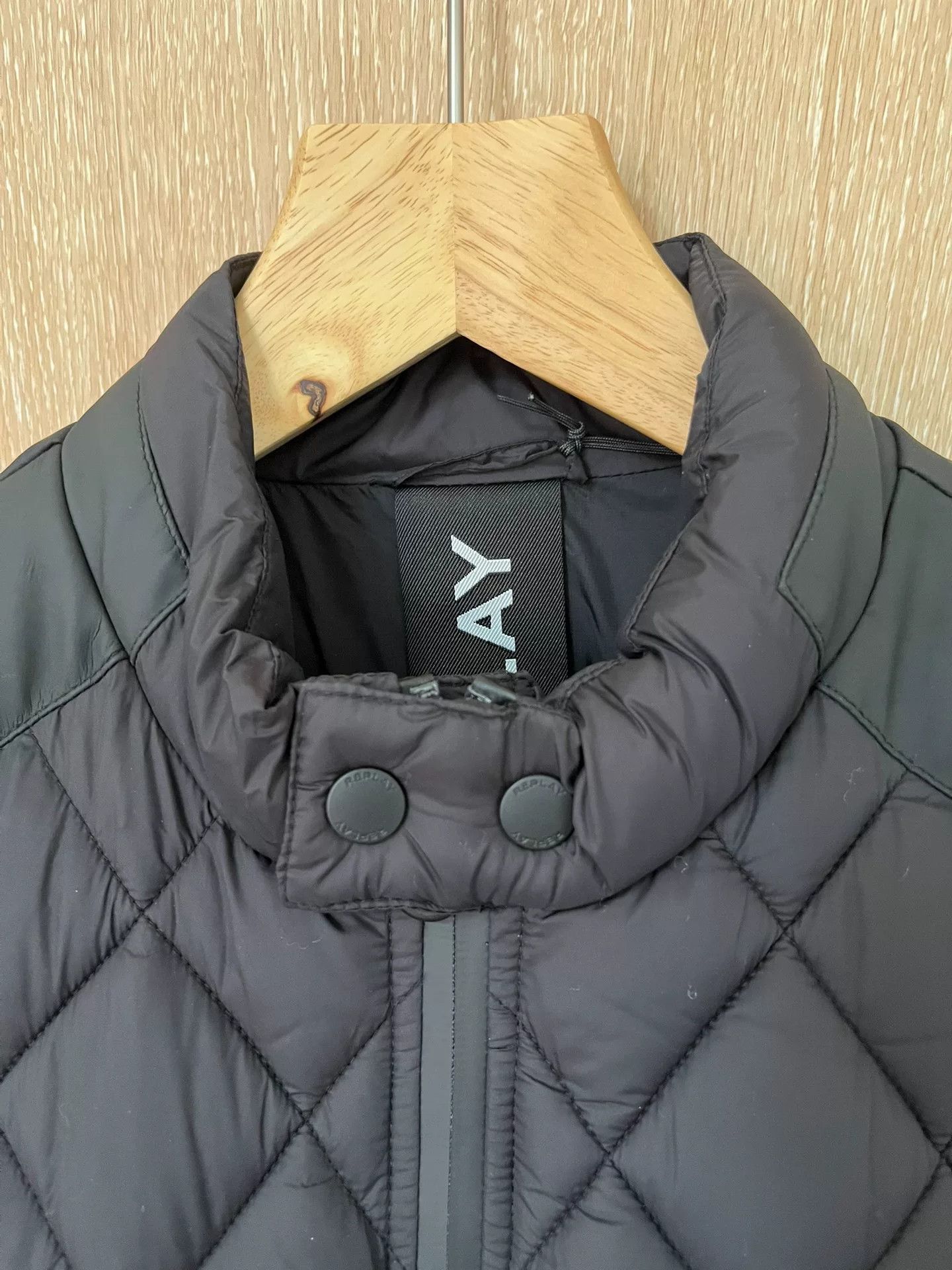 Replay Replay Black Motorcycle Padded Jacket Size US M / EU 48-50 / 2 - 3 Thumbnail