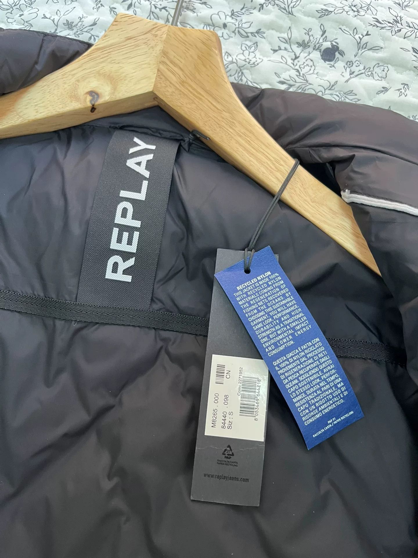 Replay Replay Black Motorcycle Padded Jacket Size US M / EU 48-50 / 2 - 4 Thumbnail