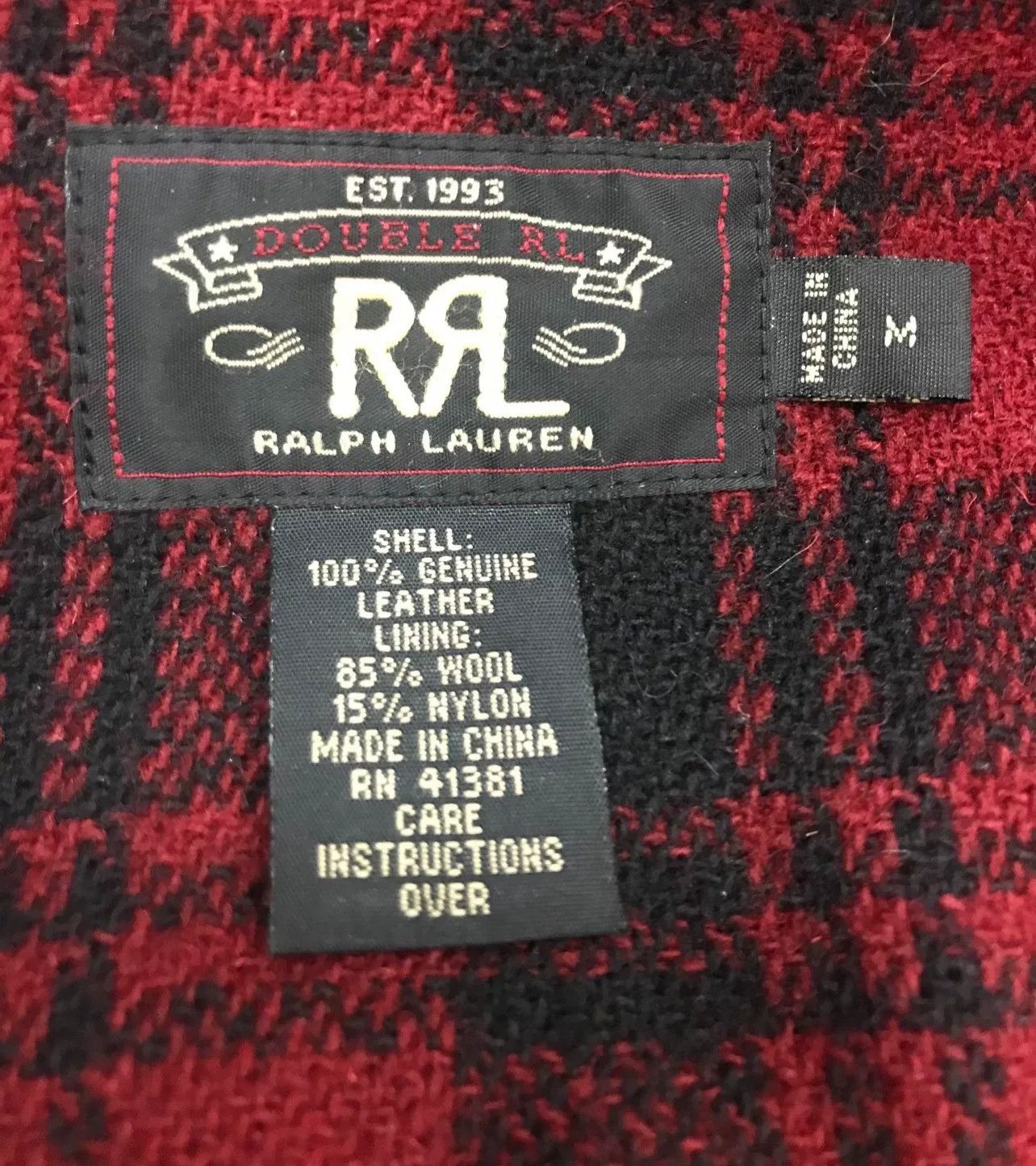 RRL Ralph Lauren RRL Distressed Cowhide Hunting Leather Jacket Size US M / EU 48-50 / 2 - 7 Thumbnail