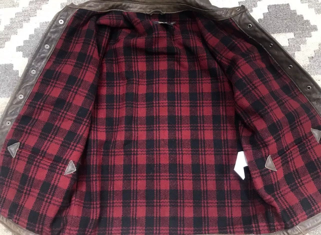 RRL Ralph Lauren RRL Distressed Cowhide Hunting Leather Jacket Size US M / EU 48-50 / 2 - 6 Thumbnail