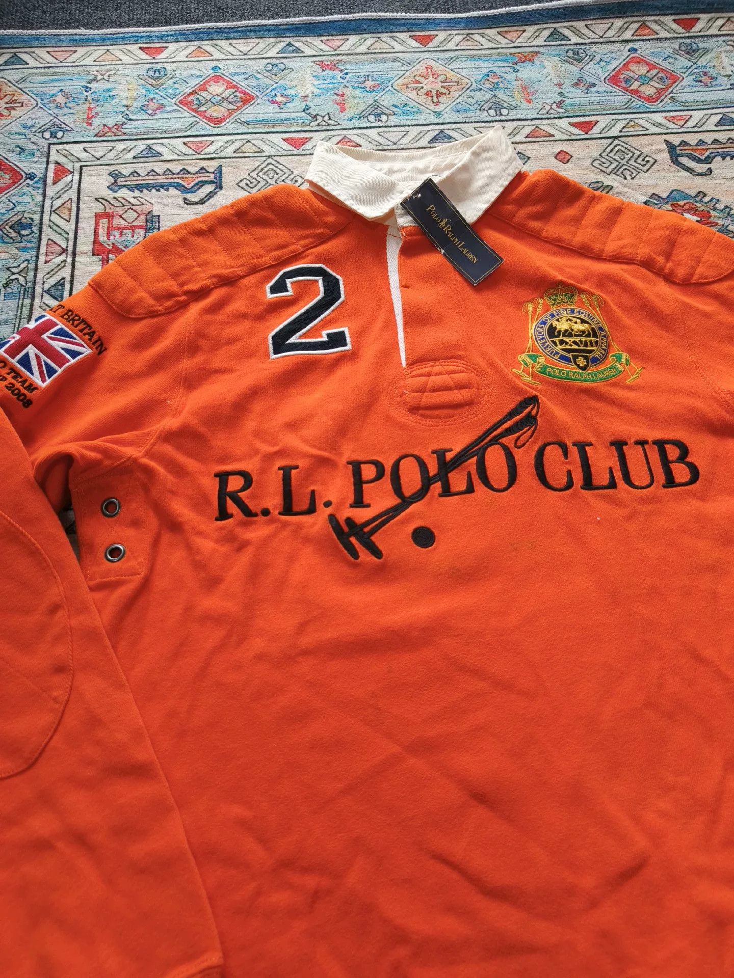 Polo Ralph Lauren Polo Ralph Lauren Club Long Sleeve Polo Size US S / EU 44-46 / 1 - 3 Thumbnail