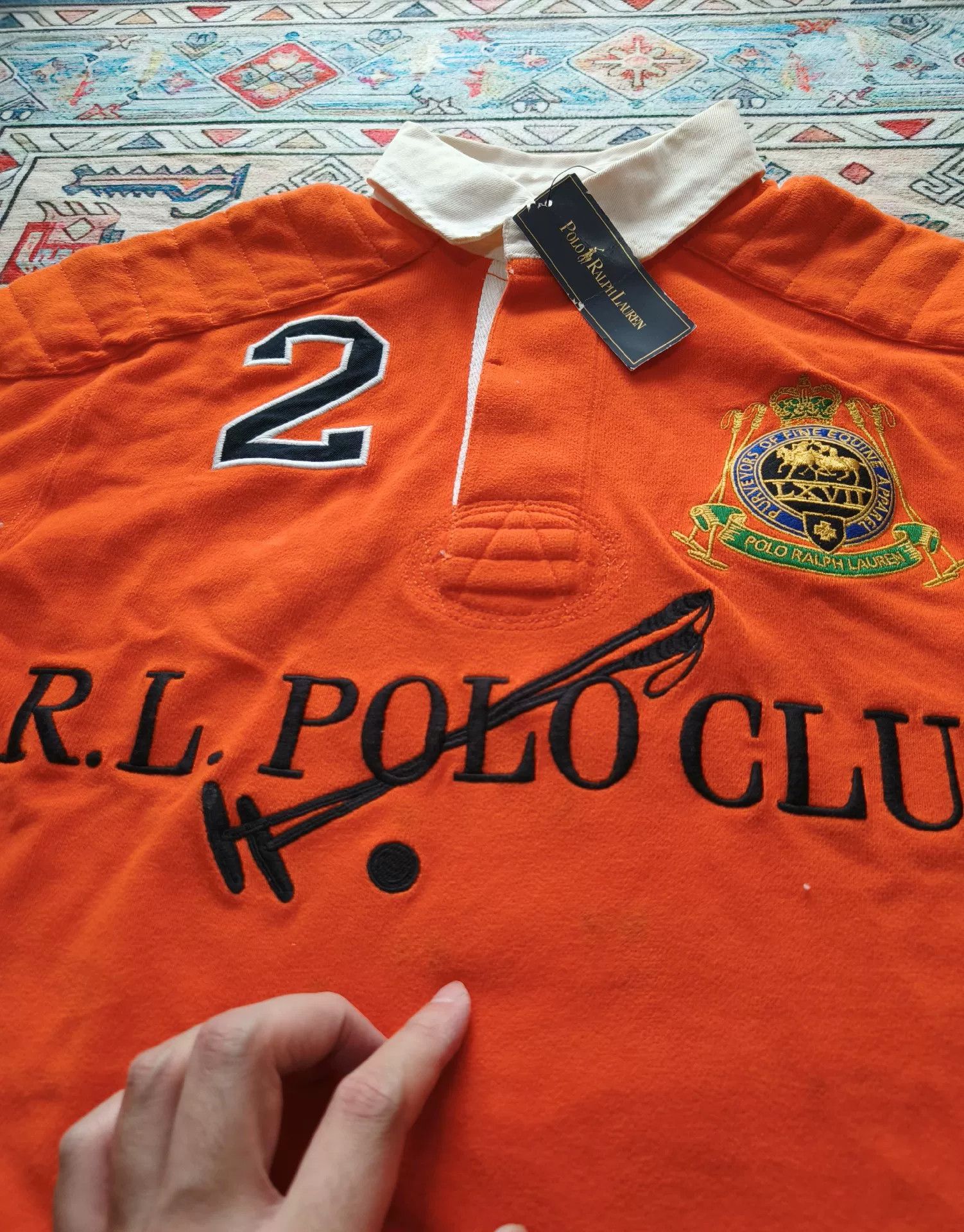 Polo Ralph Lauren Polo Ralph Lauren Club Long Sleeve Polo Size US S / EU 44-46 / 1 - 8 Thumbnail