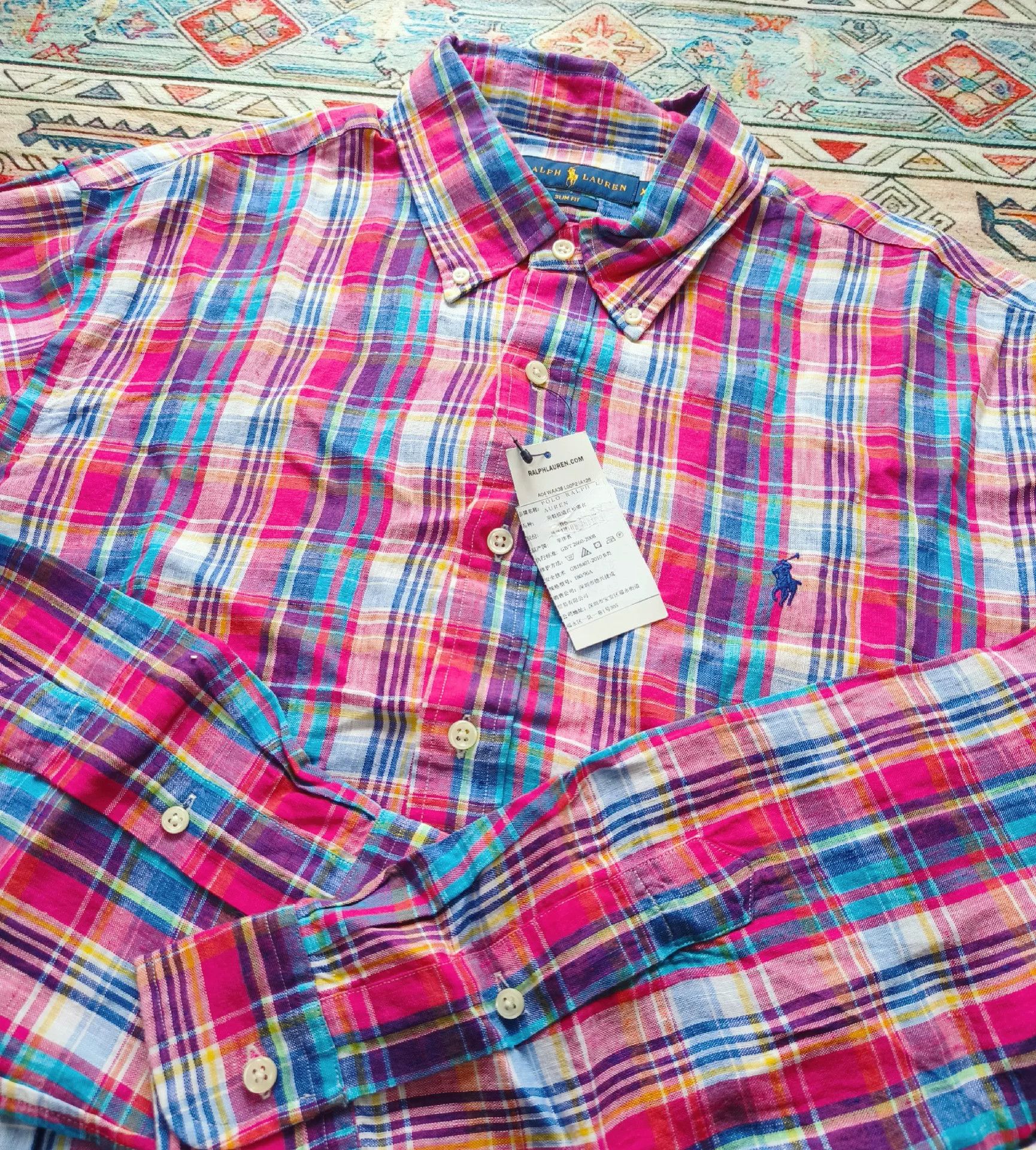 Polo Ralph Lauren Polo Ralph Lauren Linen Long Sleeve Shirt Size US XL / EU 56 / 4 - 3 Thumbnail